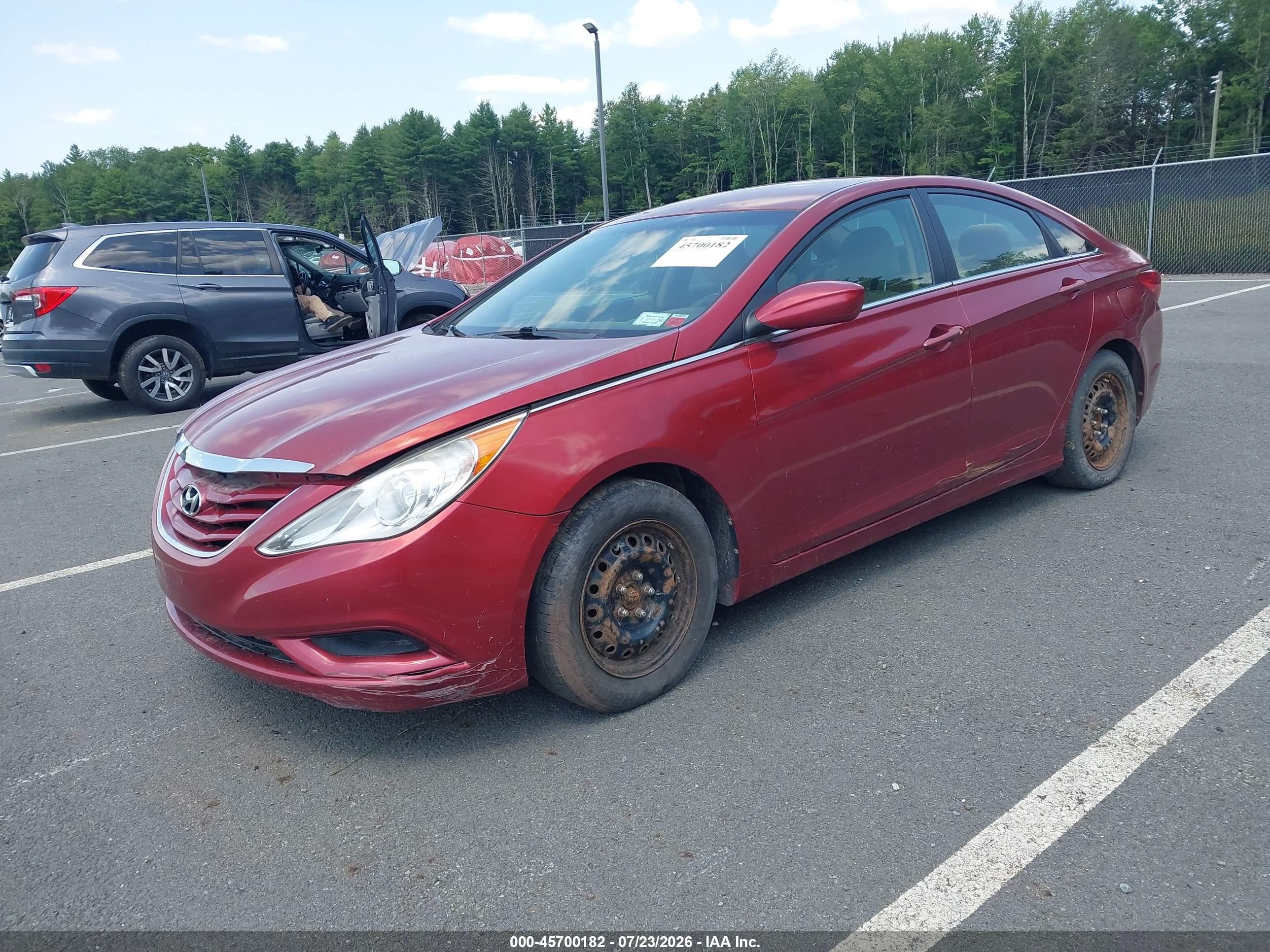 2011 Hyundai Sonata Gls Red vin: 5NPEB4AC4BH294993