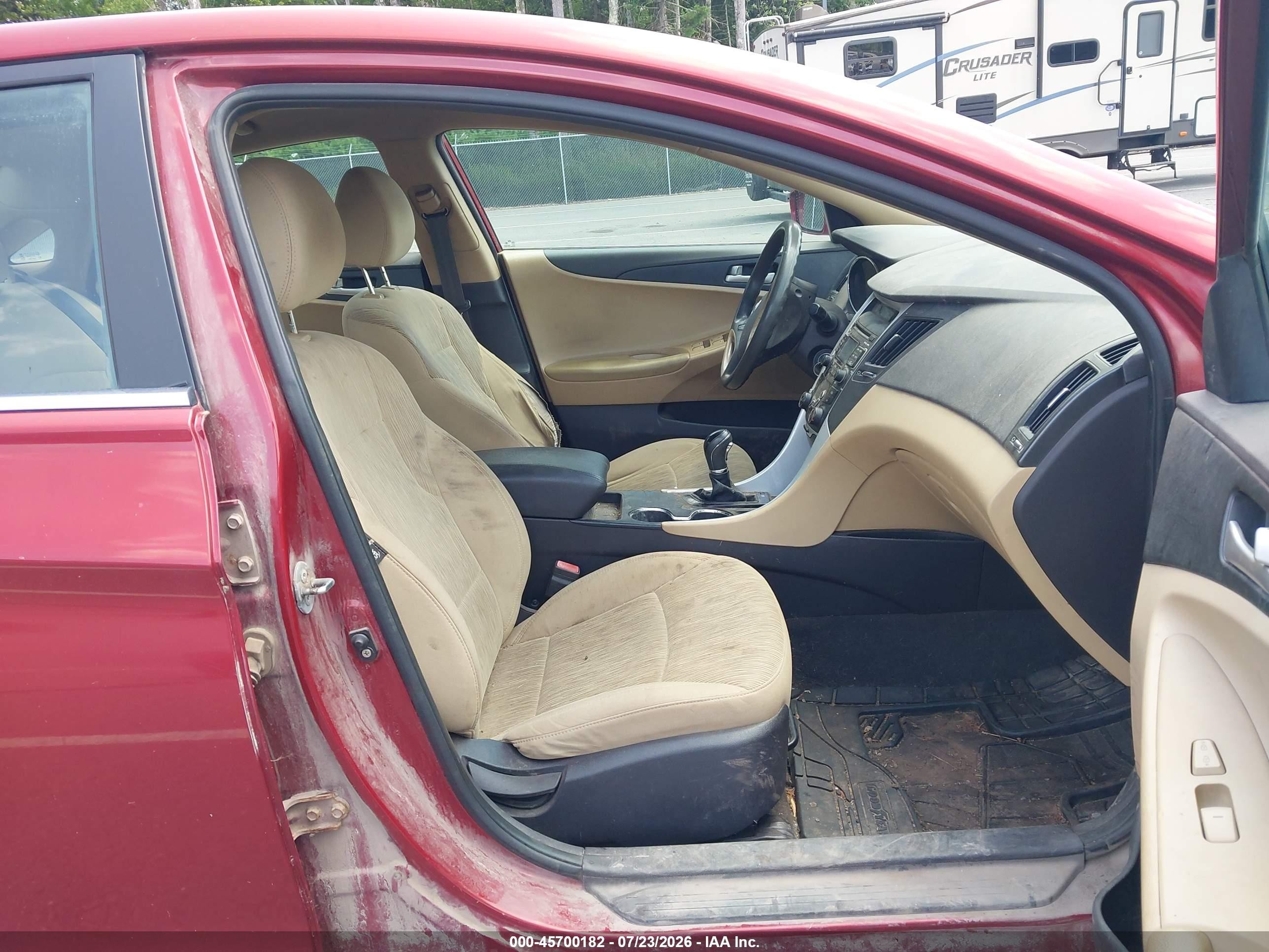 2011 Hyundai Sonata Gls Red vin: 5NPEB4AC4BH294993