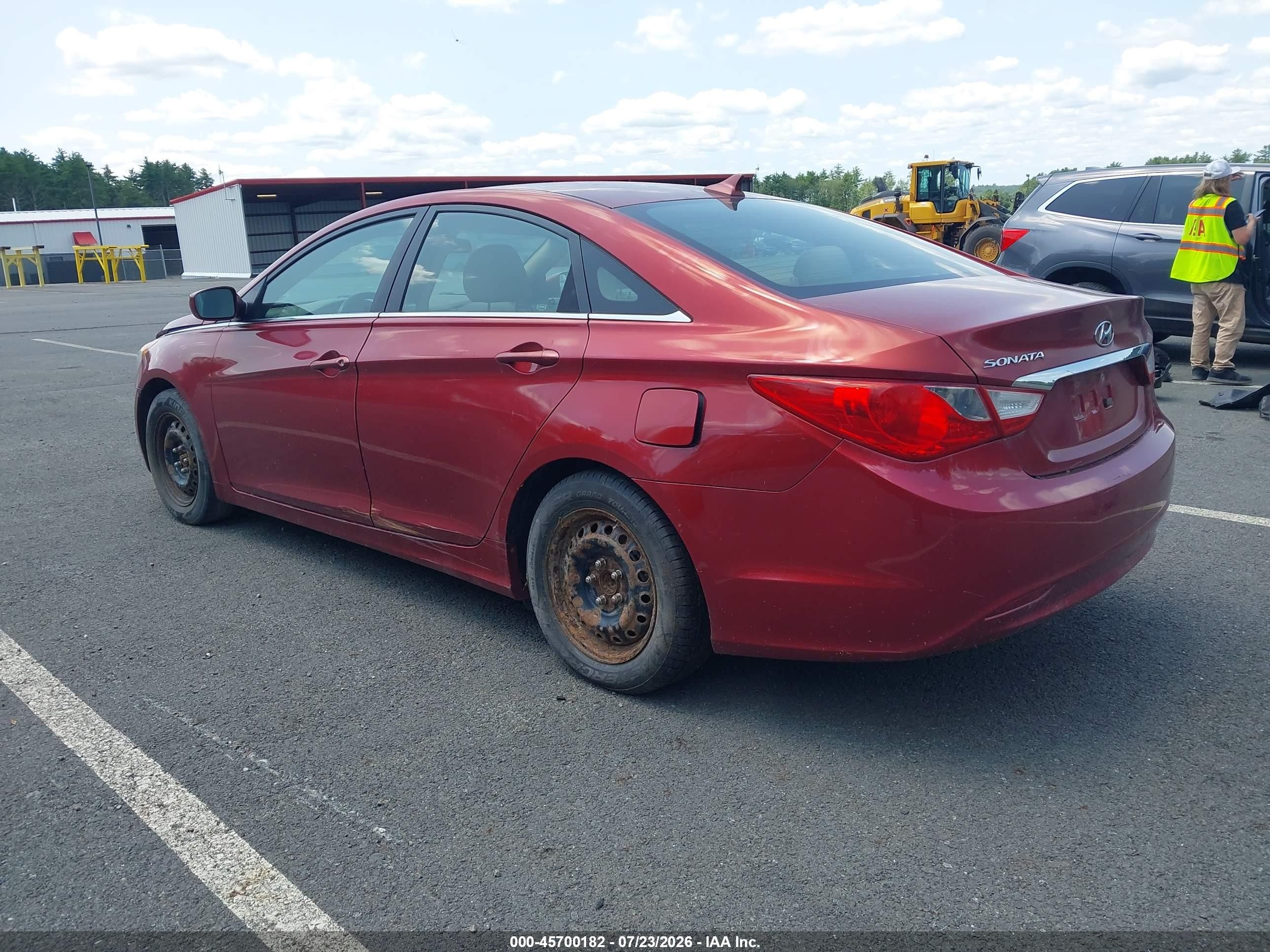 2011 Hyundai Sonata Gls Red vin: 5NPEB4AC4BH294993