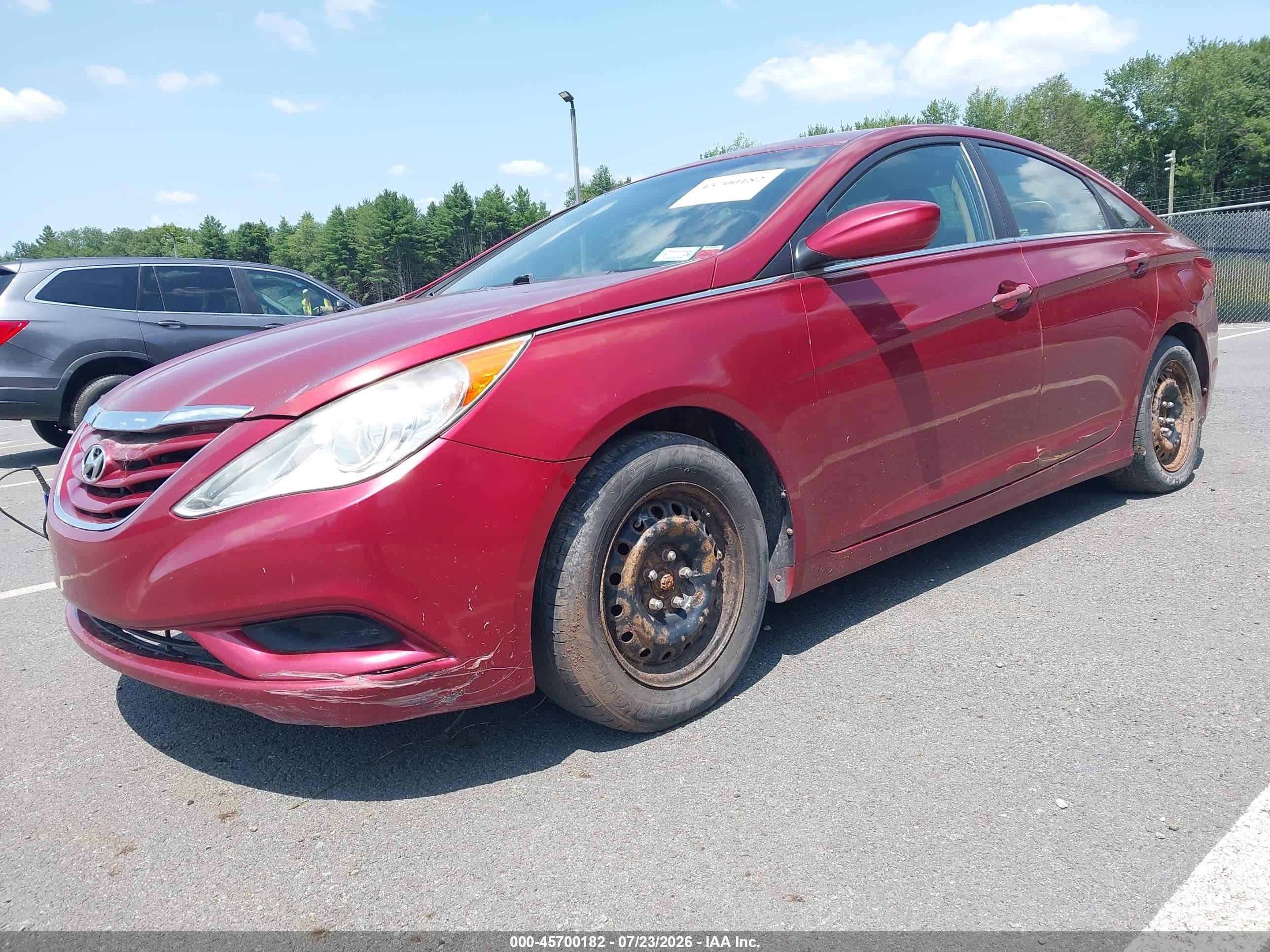 2011 Hyundai Sonata Gls Red vin: 5NPEB4AC4BH294993