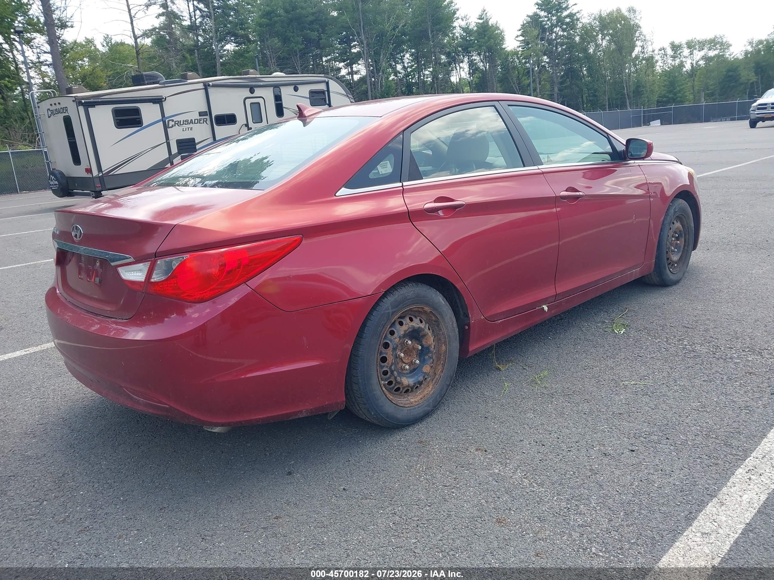 2011 Hyundai Sonata Gls Red vin: 5NPEB4AC4BH294993