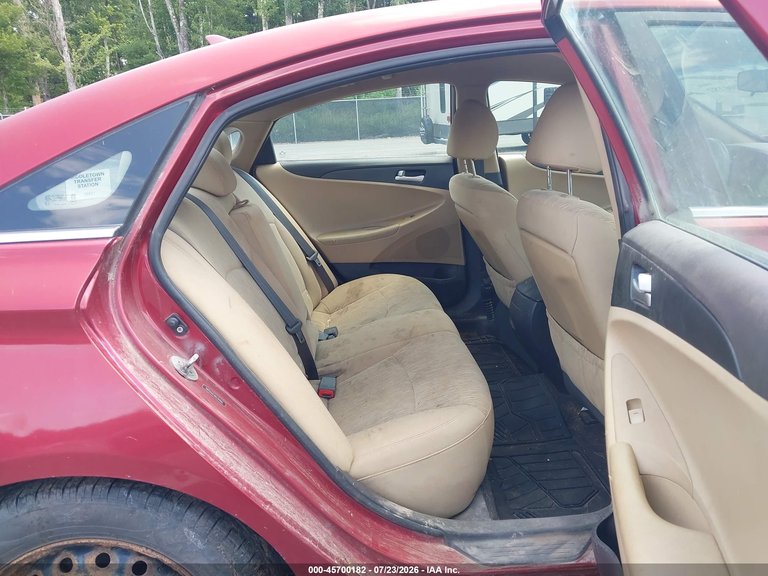 2011 Hyundai Sonata Gls Red vin: 5NPEB4AC4BH294993
