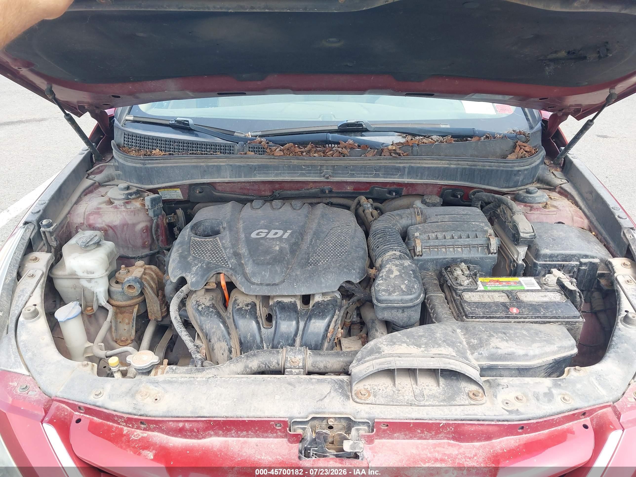 2011 Hyundai Sonata Gls Red vin: 5NPEB4AC4BH294993