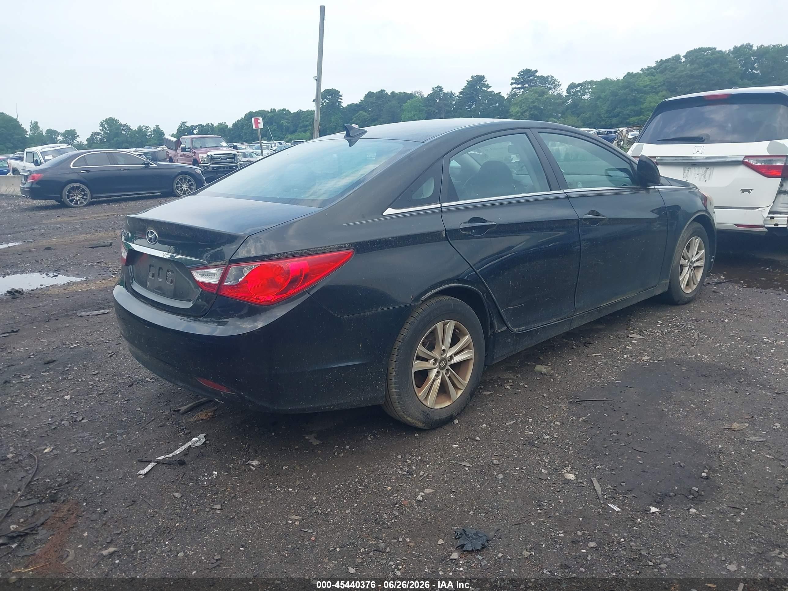 2011 Hyundai Sonata Gls Black vin: 5NPEB4AC4BH298543