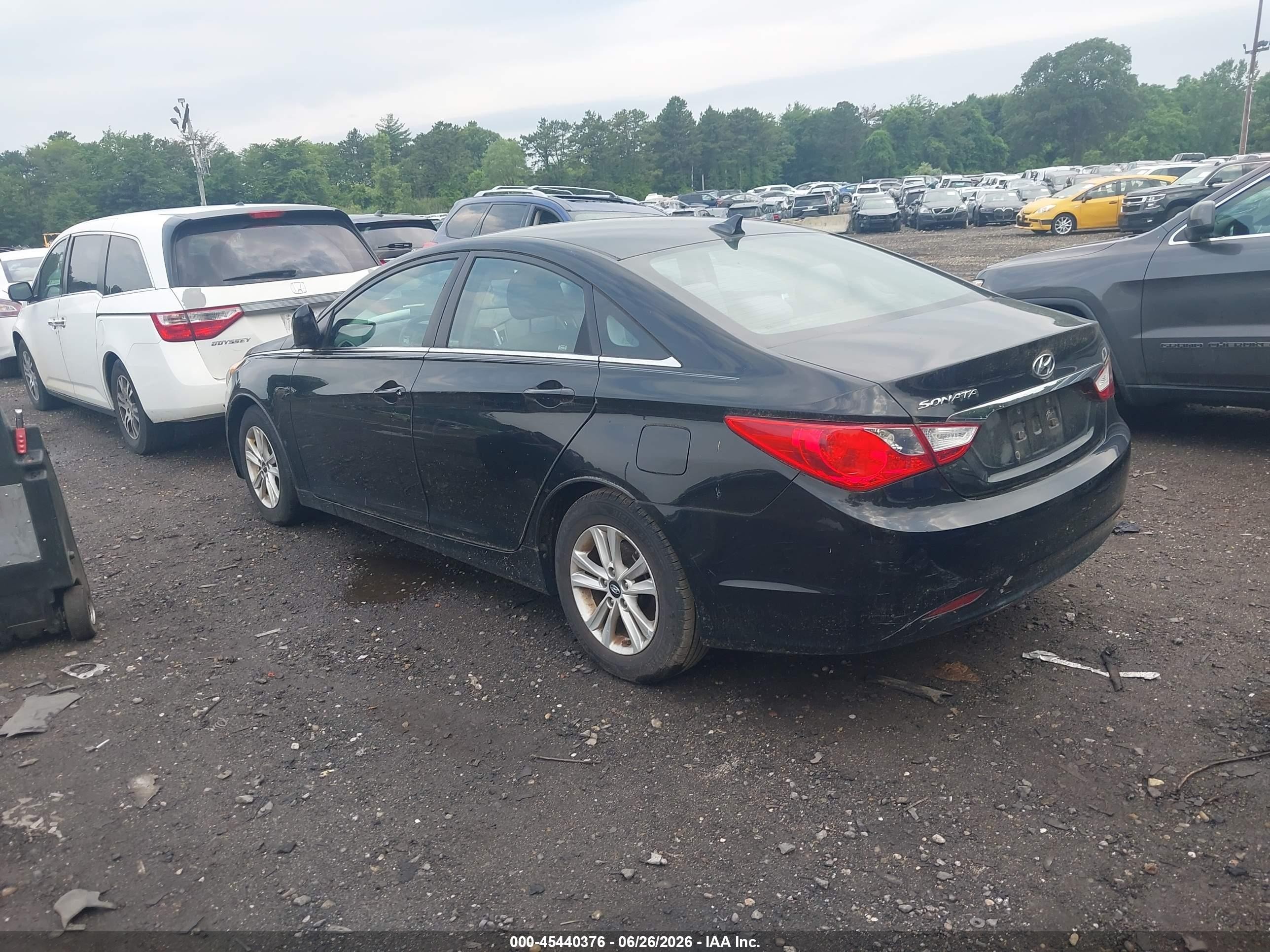 2011 Hyundai Sonata Gls Black vin: 5NPEB4AC4BH298543