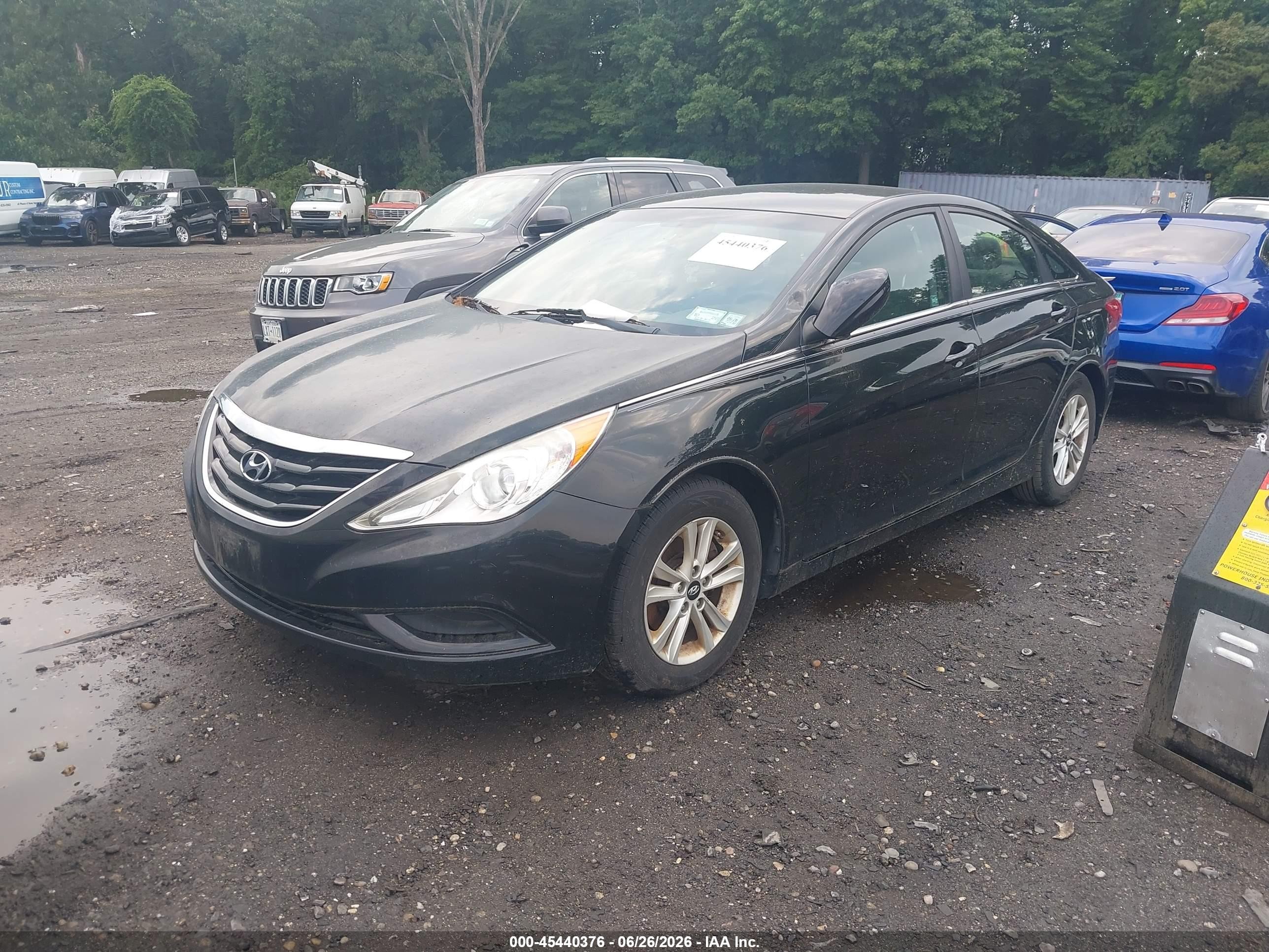 2011 Hyundai Sonata Gls Black vin: 5NPEB4AC4BH298543