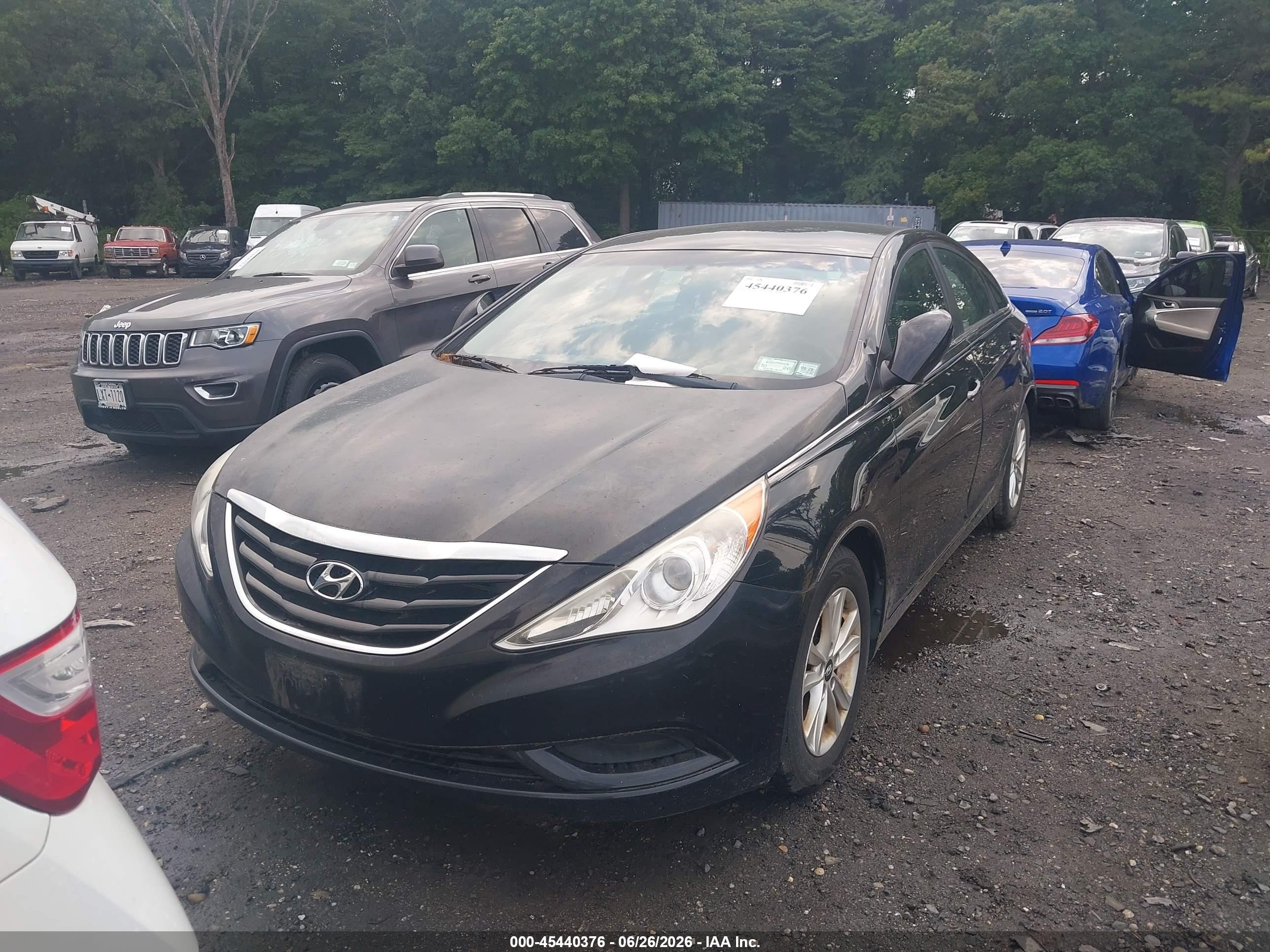 2011 Hyundai Sonata Gls Black vin: 5NPEB4AC4BH298543