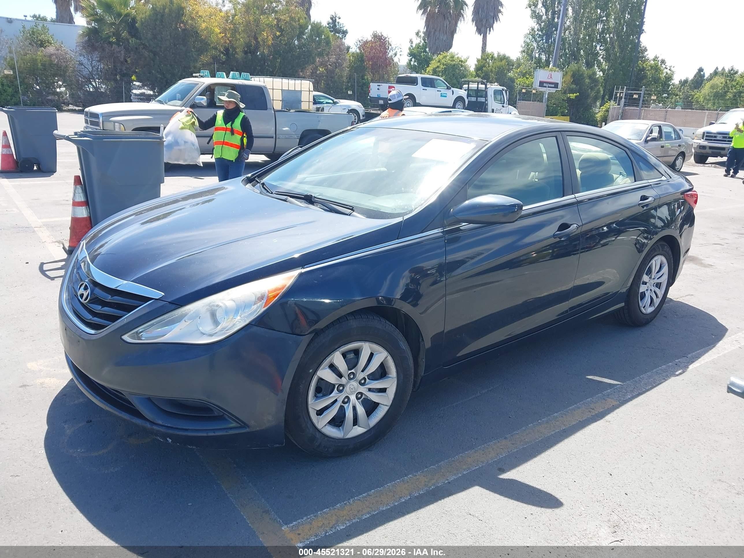 2012 Hyundai Sonata Gls Black vin: 5NPEB4AC4CH309137