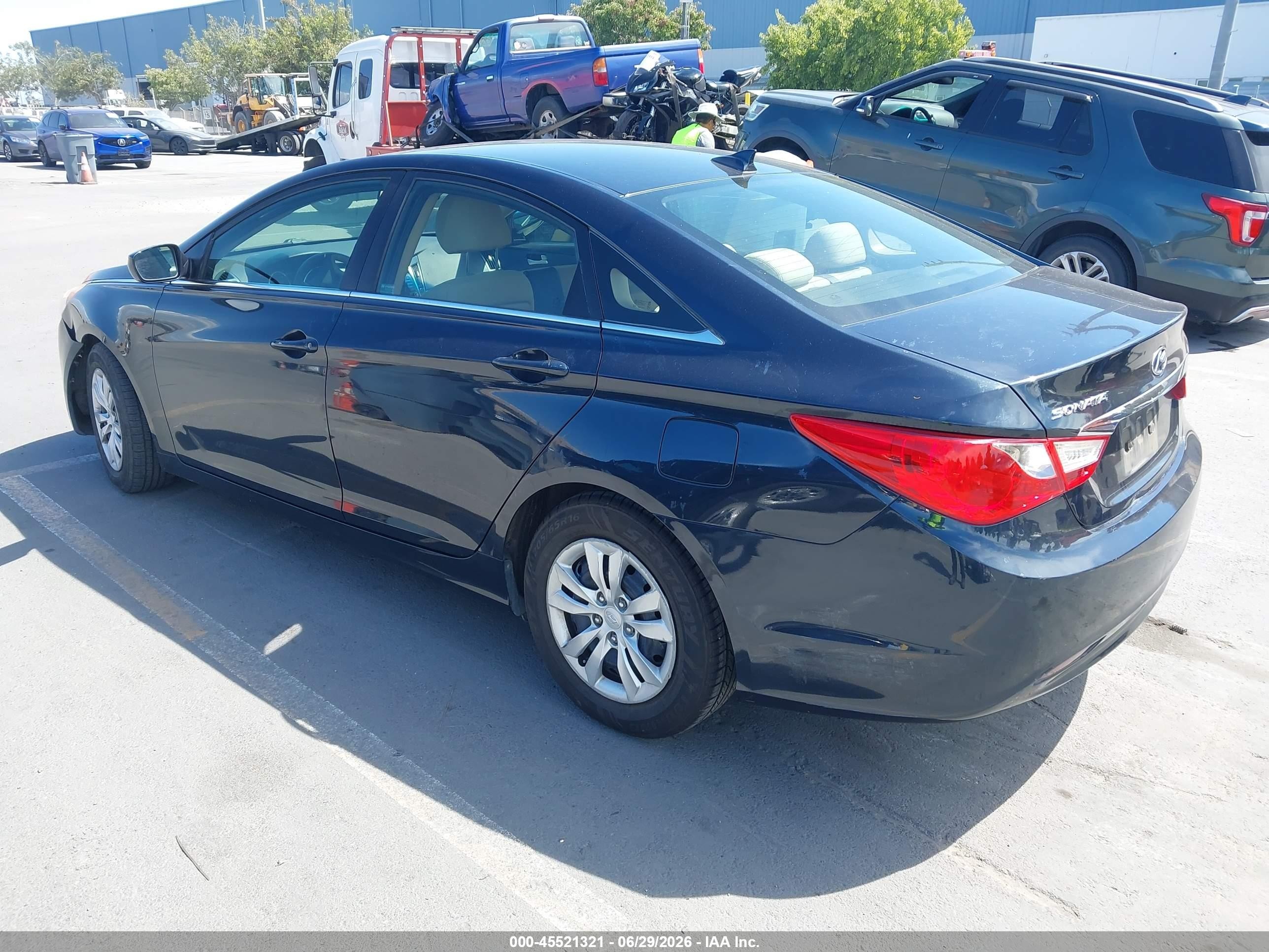 2012 Hyundai Sonata Gls Black vin: 5NPEB4AC4CH309137