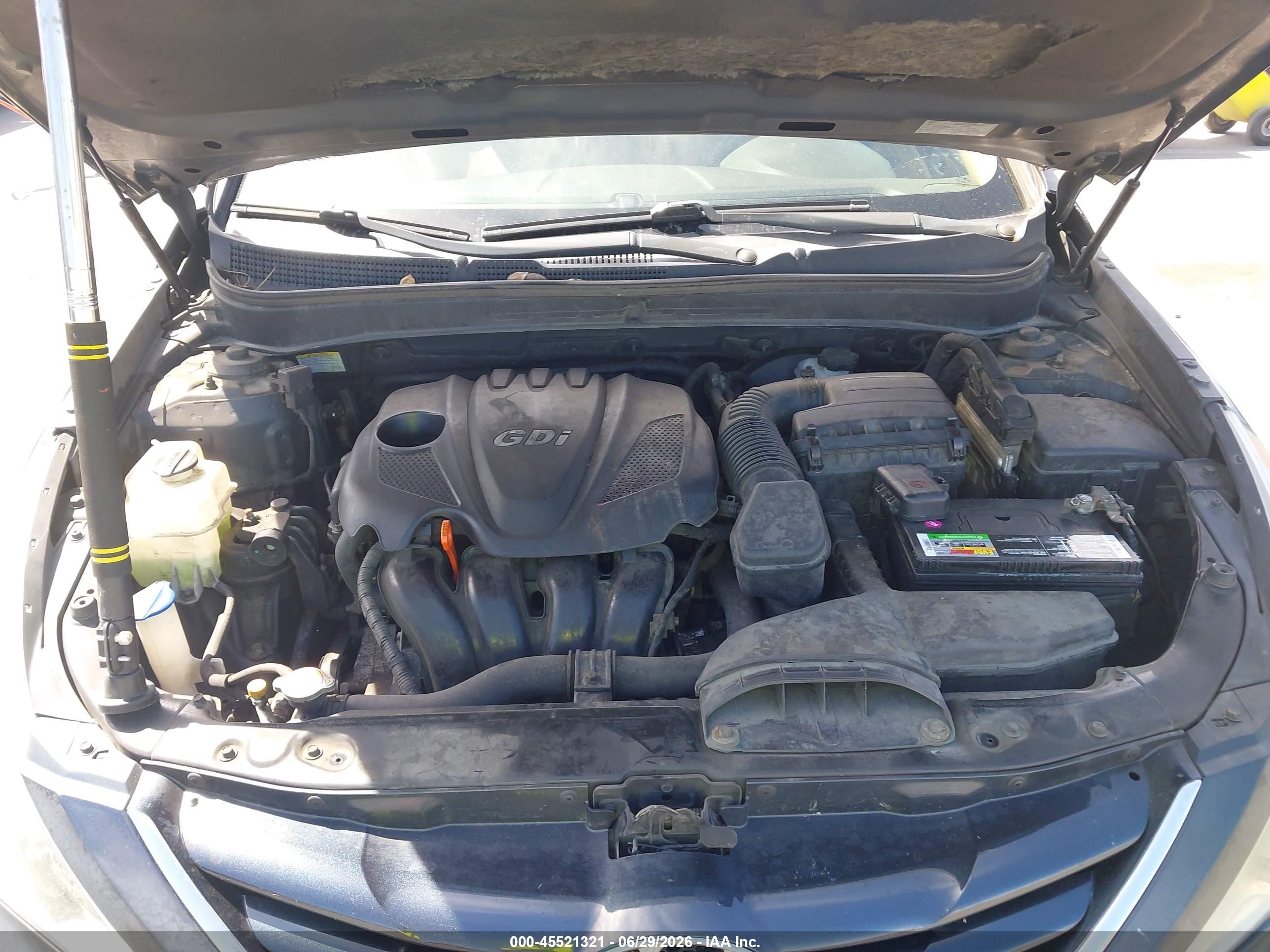 2012 Hyundai Sonata Gls Black vin: 5NPEB4AC4CH309137