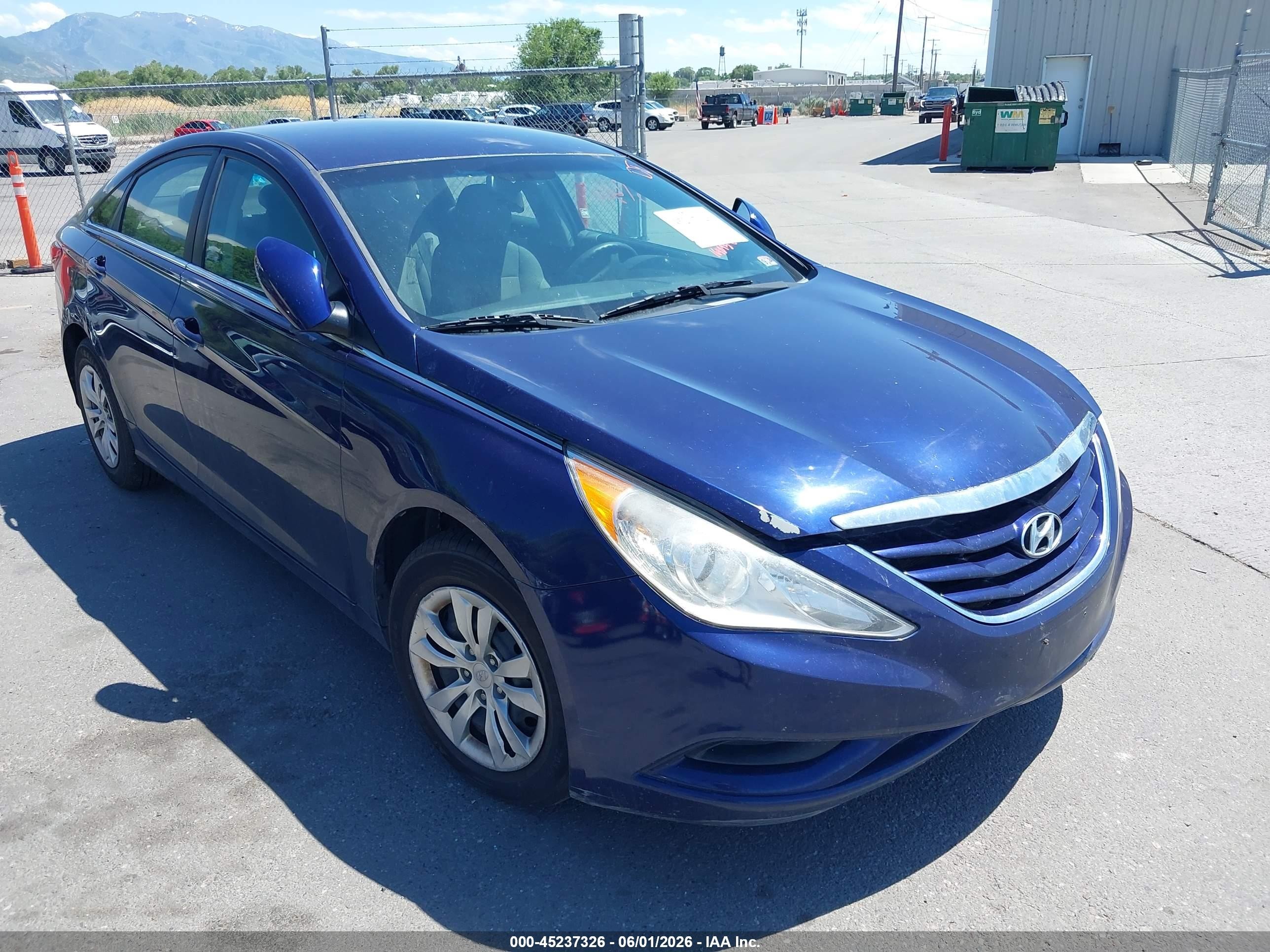 2012 Hyundai Sonata Gls Blue vin: 5NPEB4AC4CH332319