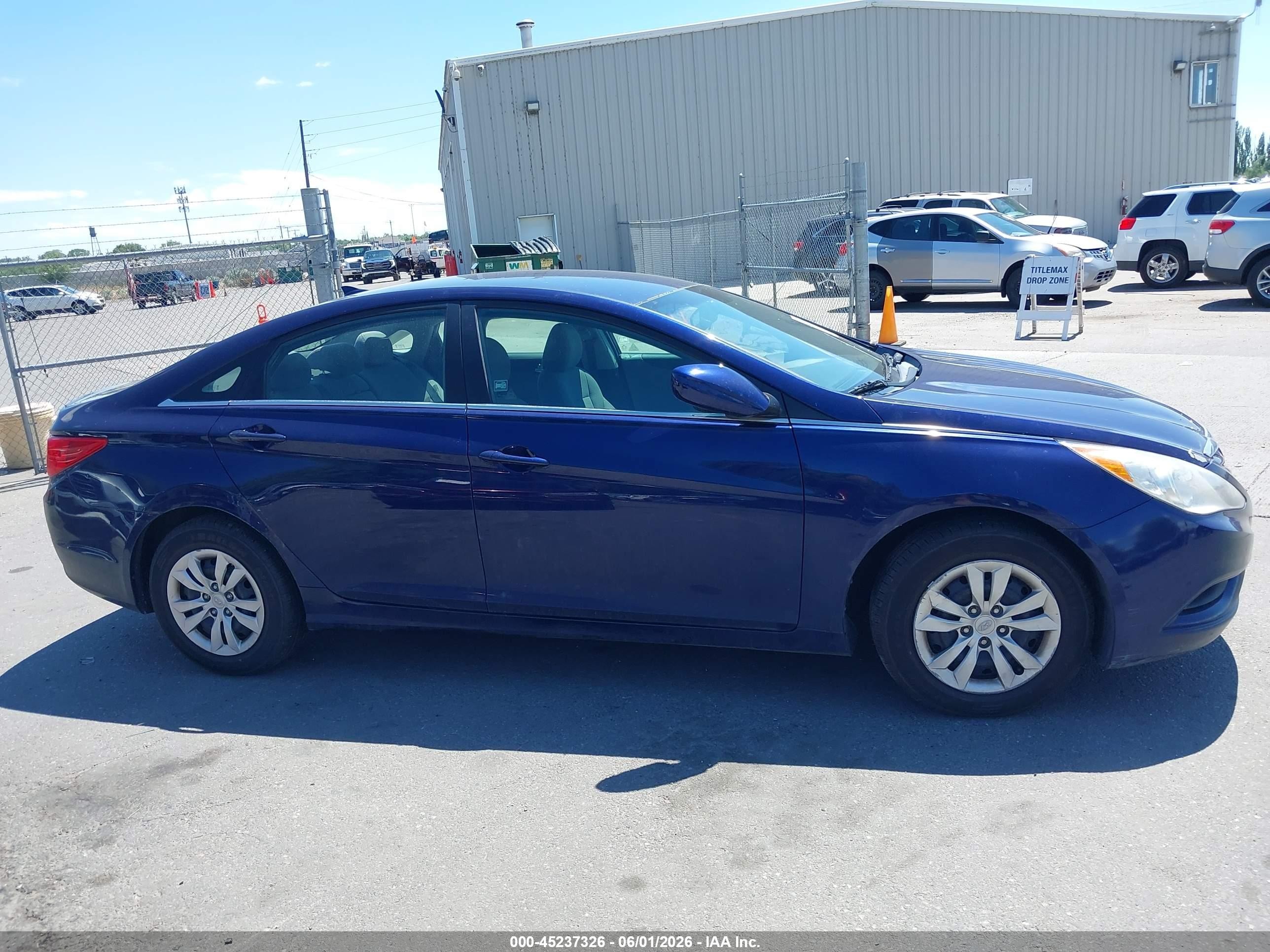 2012 Hyundai Sonata Gls Синий vin: 5NPEB4AC4CH332319