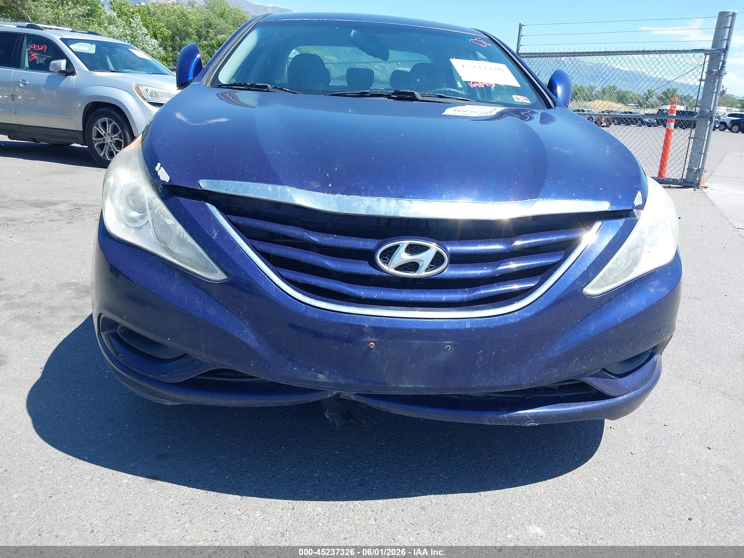 2012 Hyundai Sonata Gls Синий vin: 5NPEB4AC4CH332319