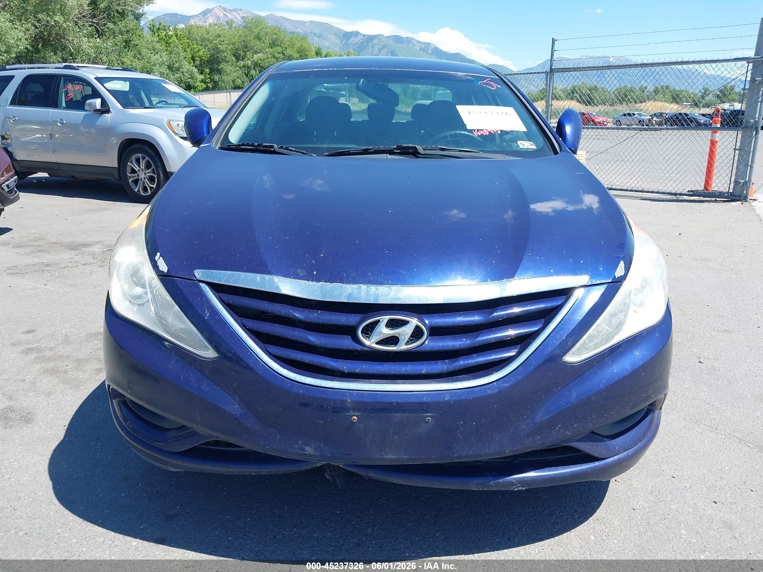 2012 Hyundai Sonata Gls Синий vin: 5NPEB4AC4CH332319