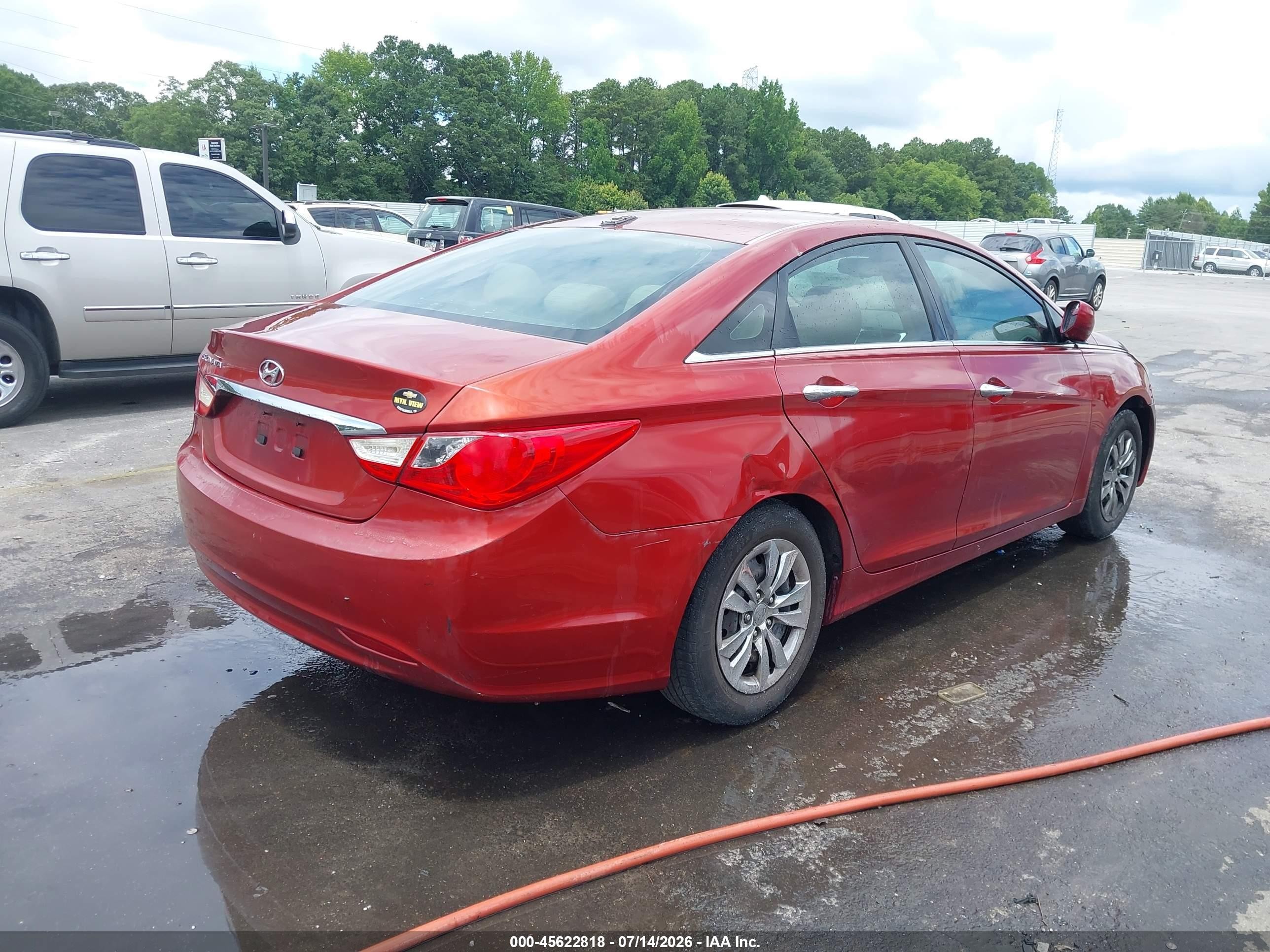 2012 Hyundai Sonata Gls Red vin: 5NPEB4AC4CH332725