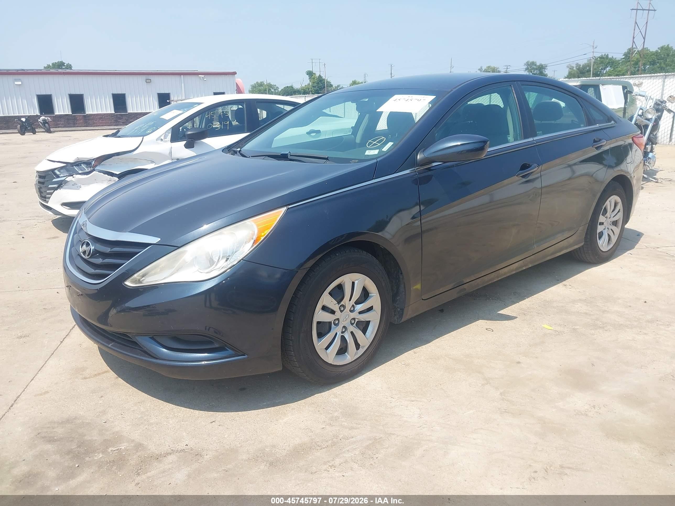 2012 Hyundai Sonata Gls Blue vin: 5NPEB4AC4CH333230