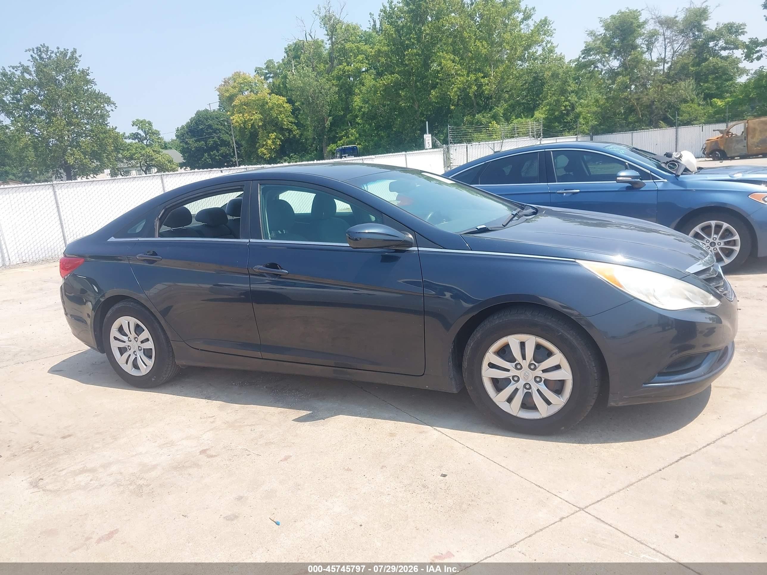 2012 Hyundai Sonata Gls Blue vin: 5NPEB4AC4CH333230