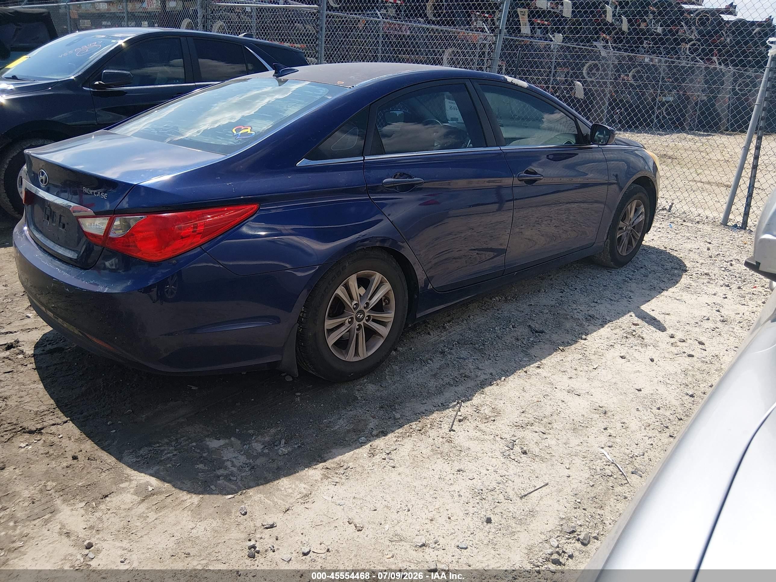2012 Hyundai Sonata Gls Dark Blue vin: 5NPEB4AC4CH341540