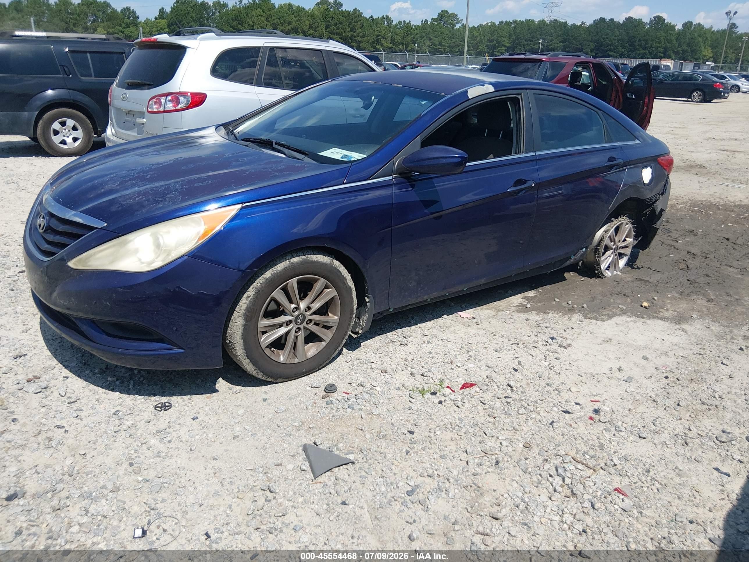 2012 Hyundai Sonata Gls Dark Blue vin: 5NPEB4AC4CH341540