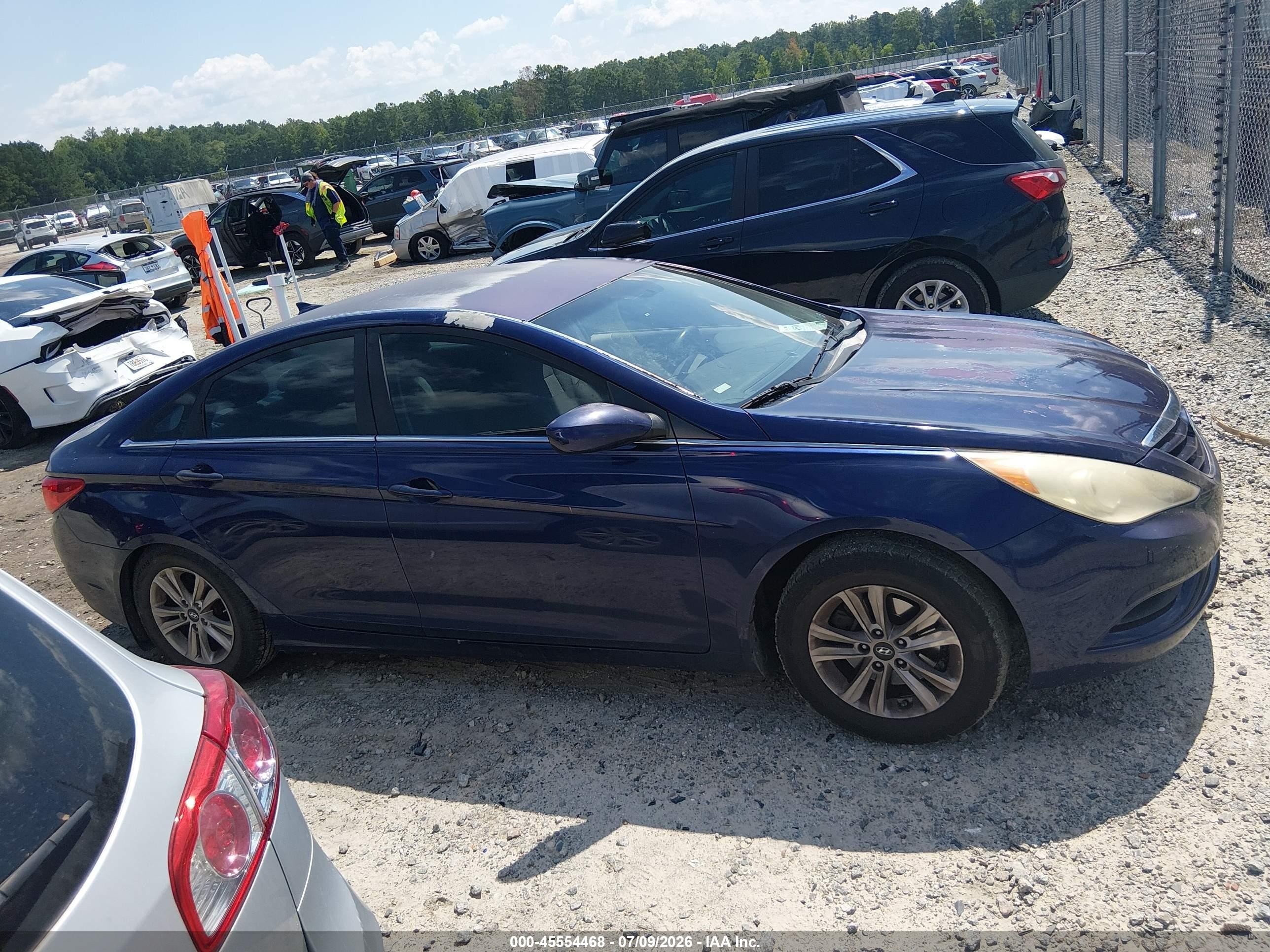 2012 Hyundai Sonata Gls Dark Blue vin: 5NPEB4AC4CH341540