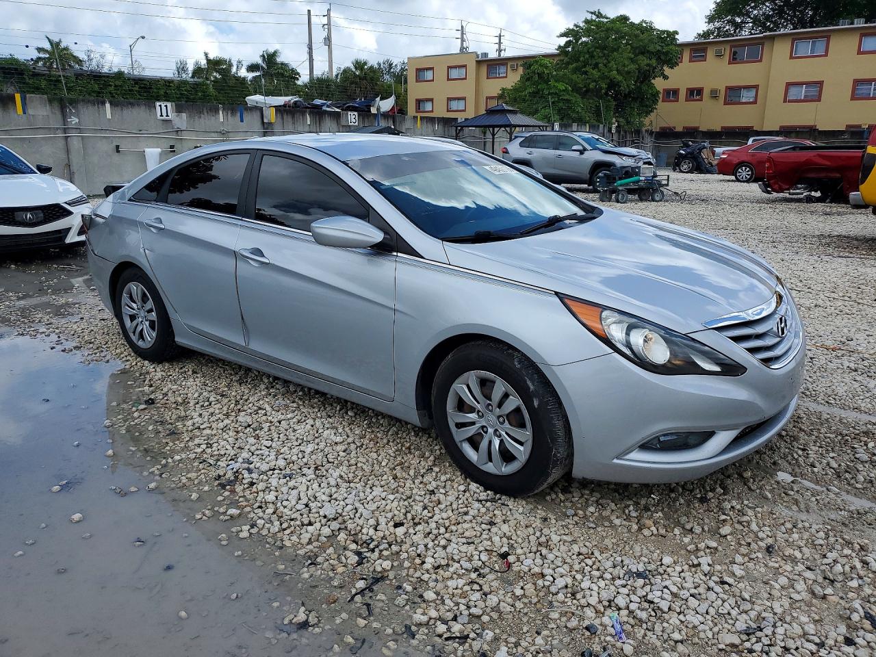 2012 Hyundai Sonata Gls Silver vin: 5NPEB4AC4CH343224