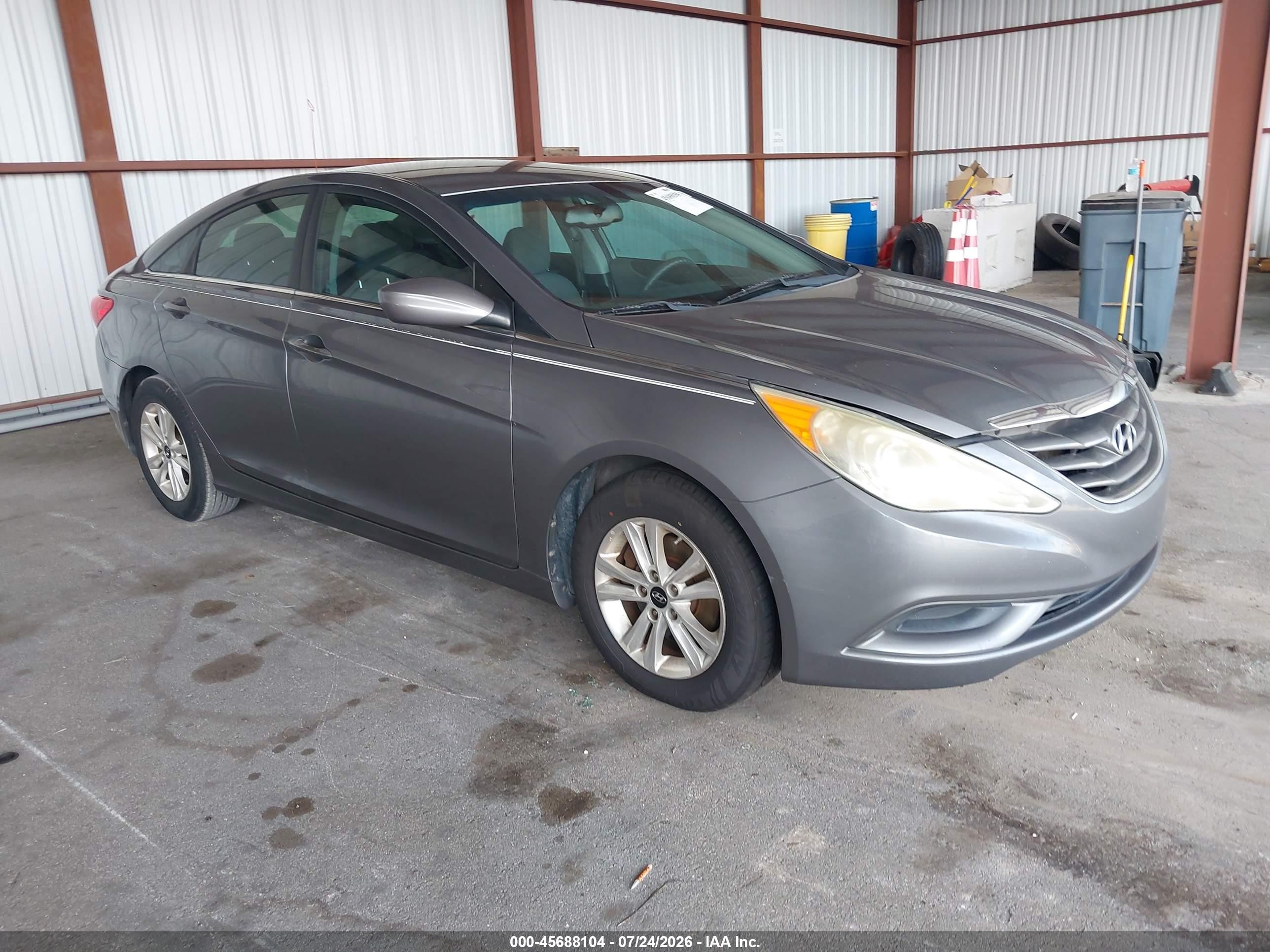 2012 Hyundai Sonata Gls Gray vin: 5NPEB4AC4CH343286