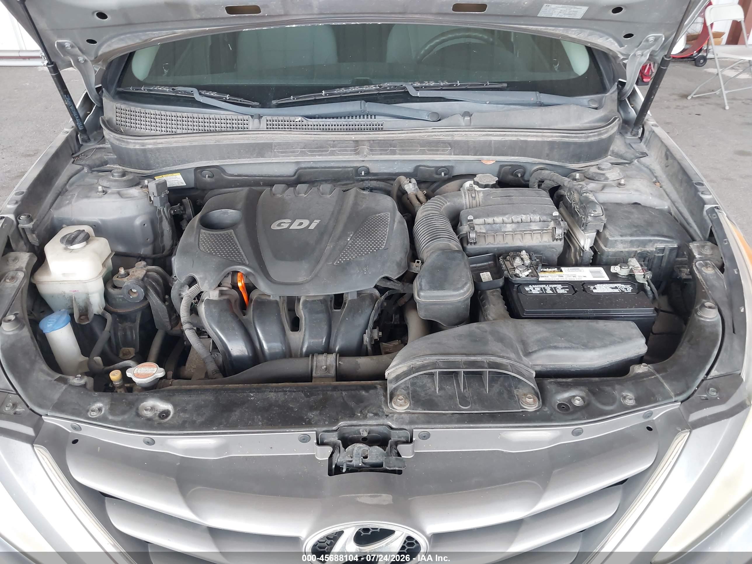 2012 Hyundai Sonata Gls Gray vin: 5NPEB4AC4CH343286