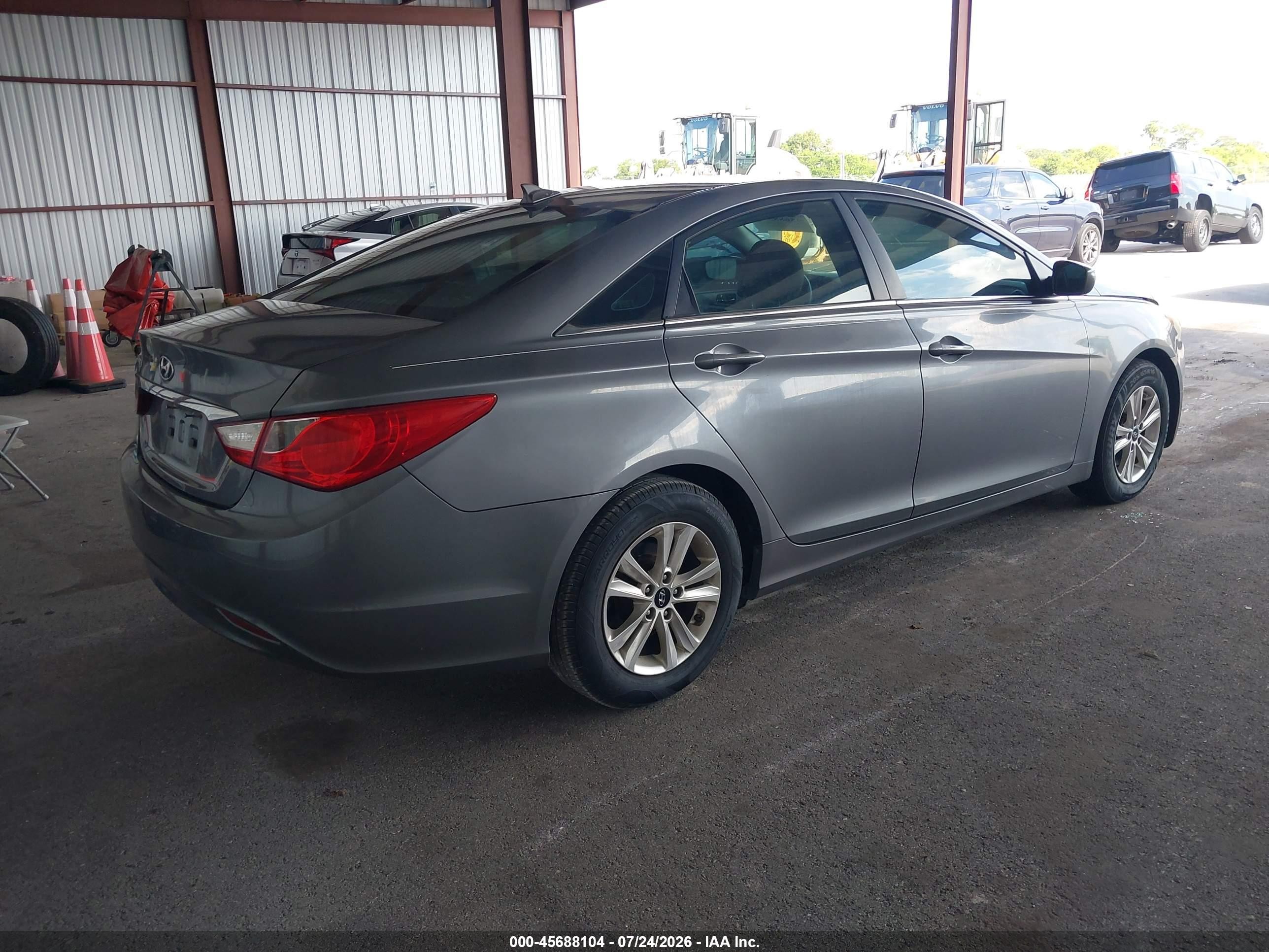 2012 Hyundai Sonata Gls Gray vin: 5NPEB4AC4CH343286