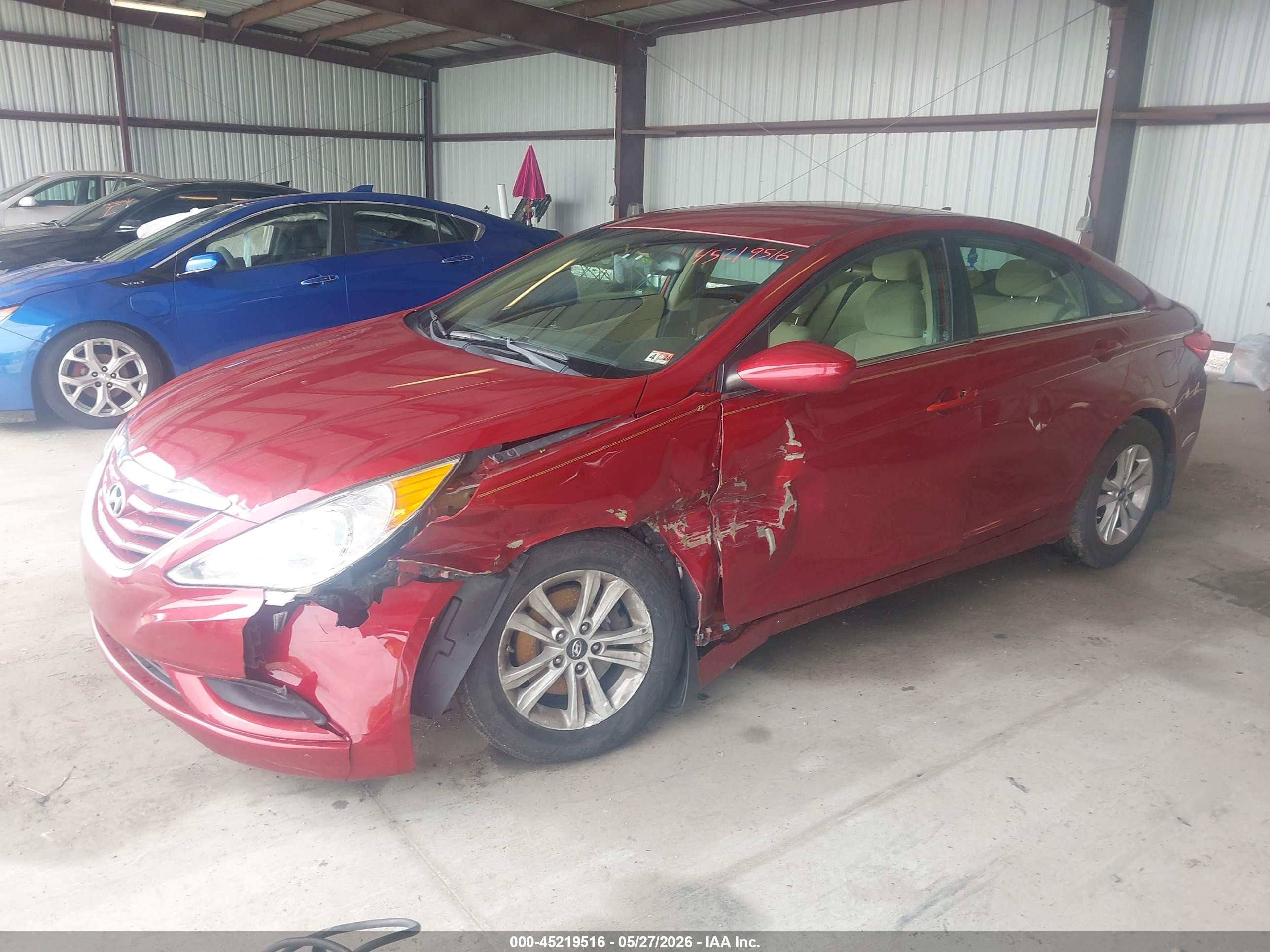 2012 Hyundai Sonata Gls Red vin: 5NPEB4AC4CH360248