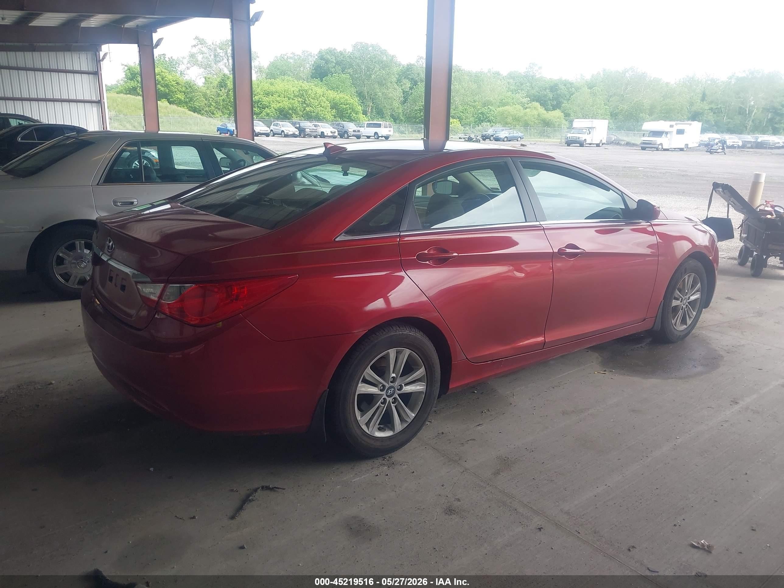 2012 Hyundai Sonata Gls Red vin: 5NPEB4AC4CH360248