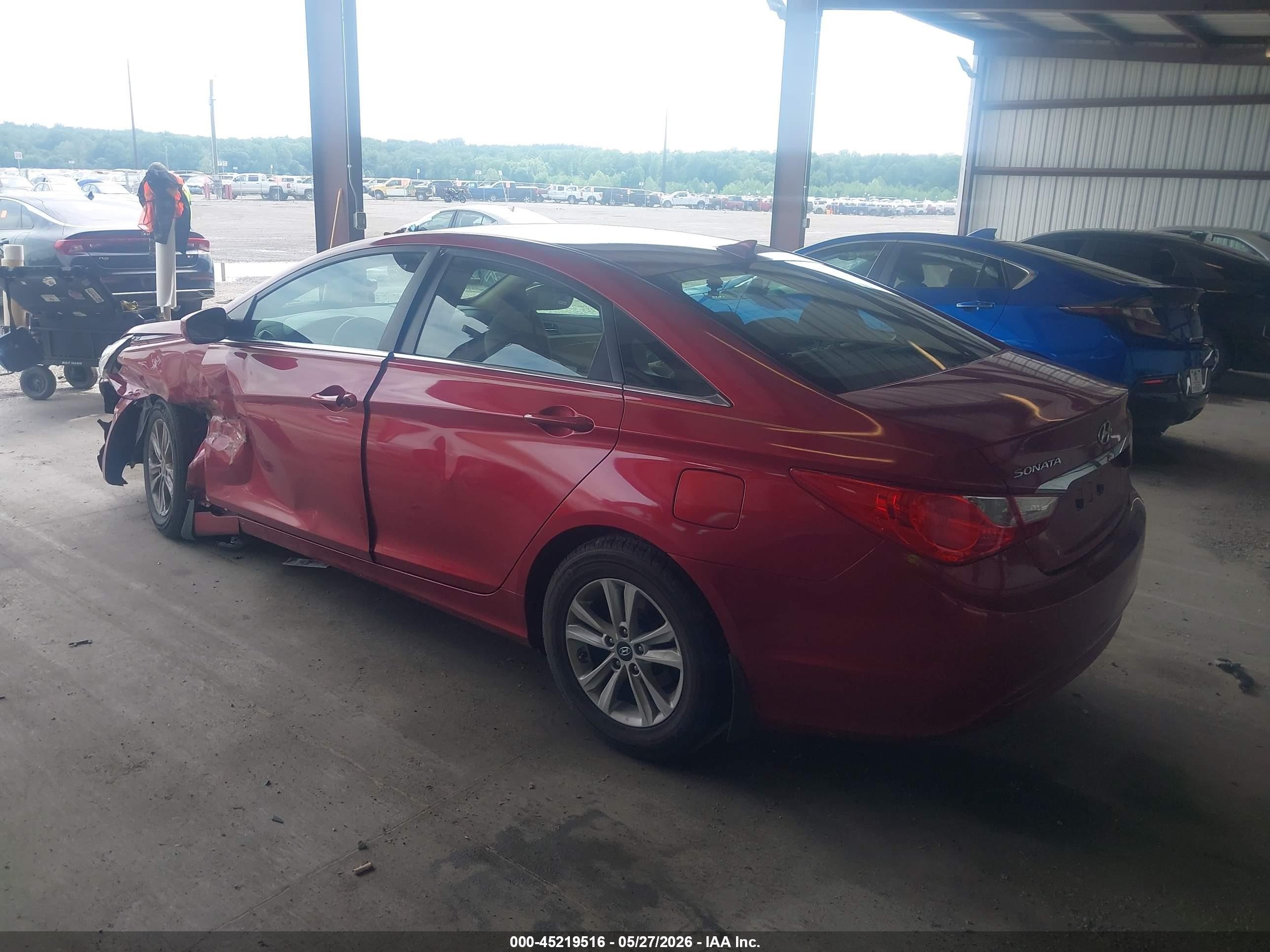 2012 Hyundai Sonata Gls Red vin: 5NPEB4AC4CH360248