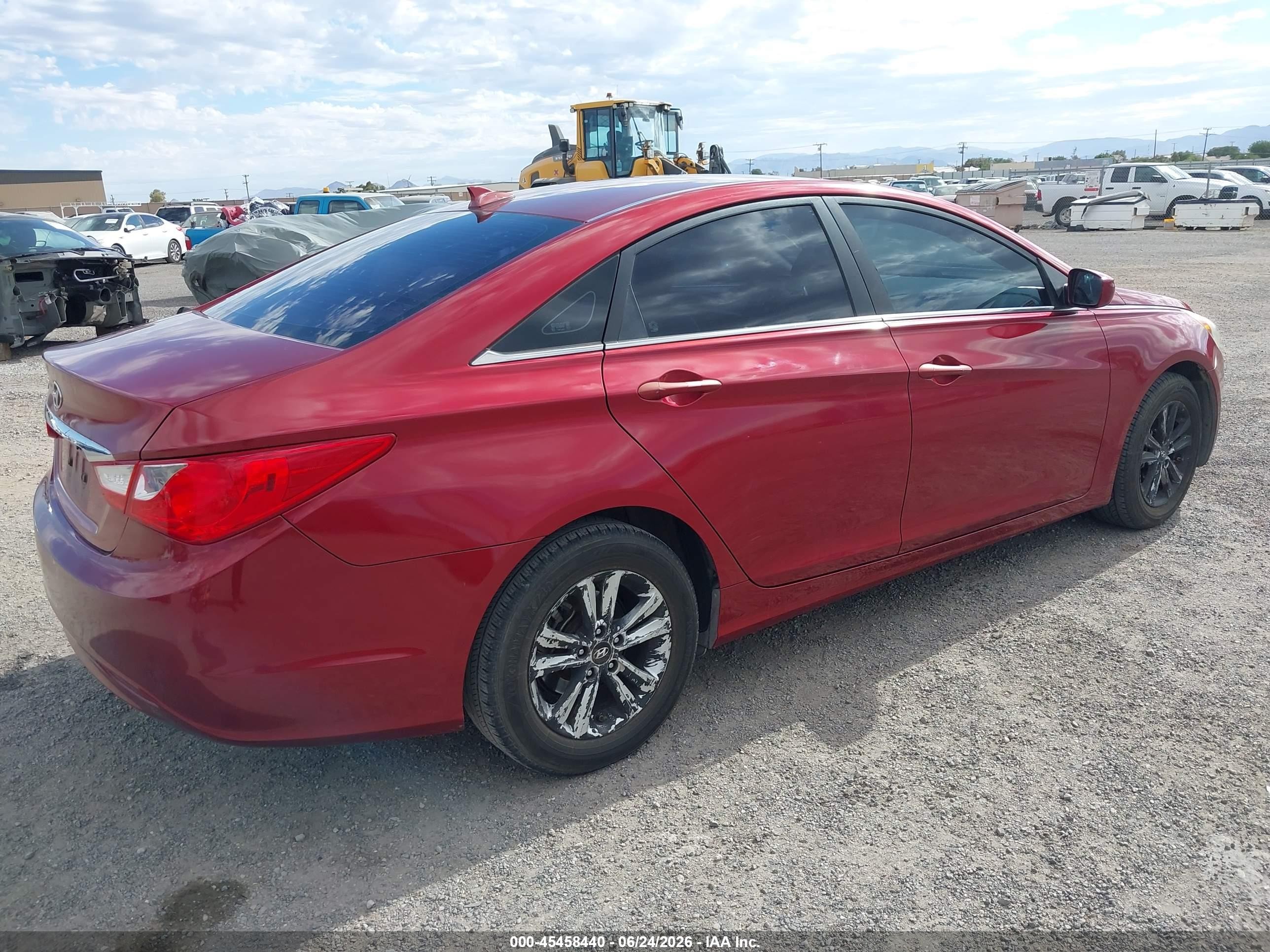 2012 Hyundai Sonata Gls Red vin: 5NPEB4AC4CH368351