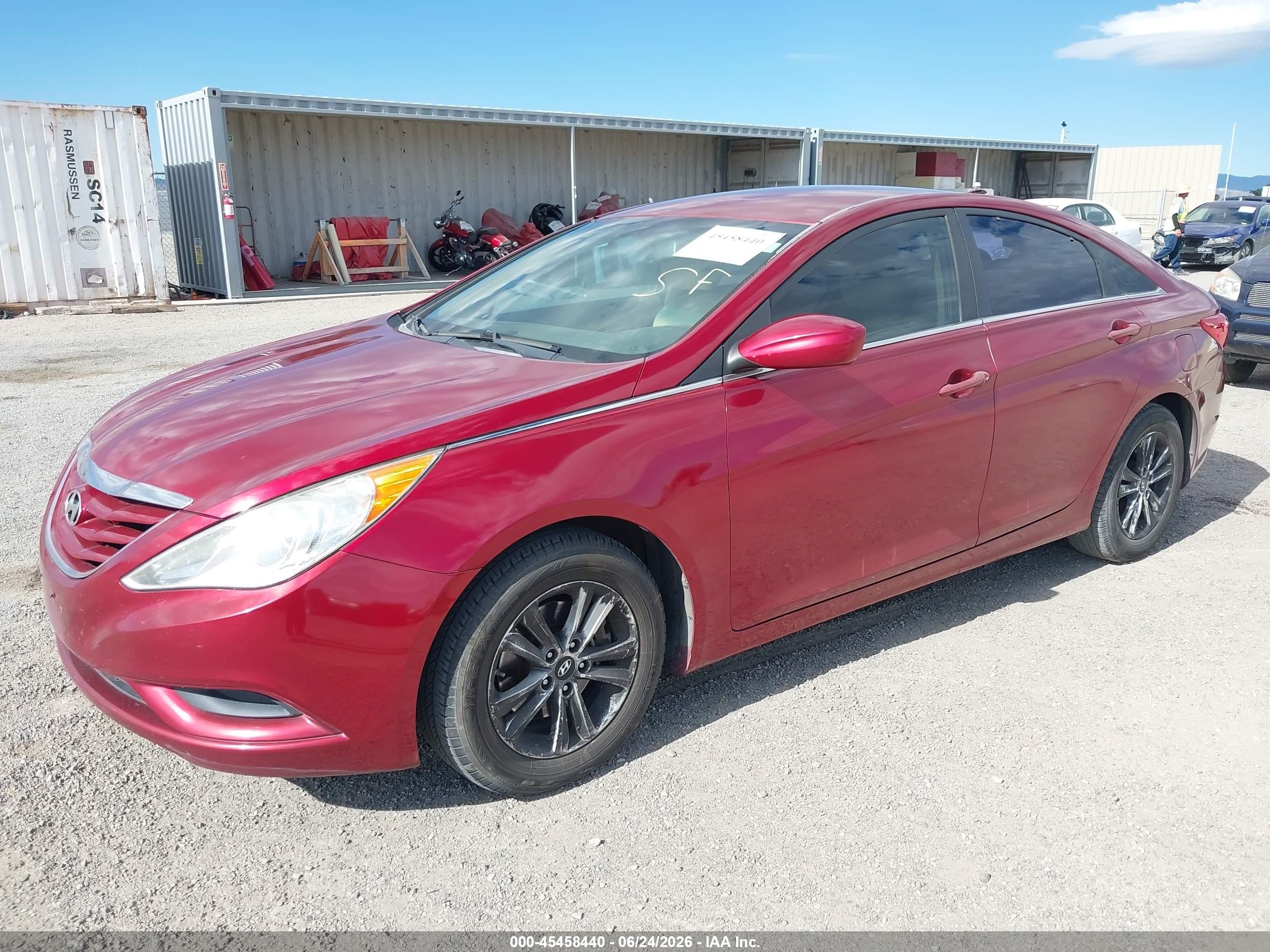 2012 Hyundai Sonata Gls Red vin: 5NPEB4AC4CH368351