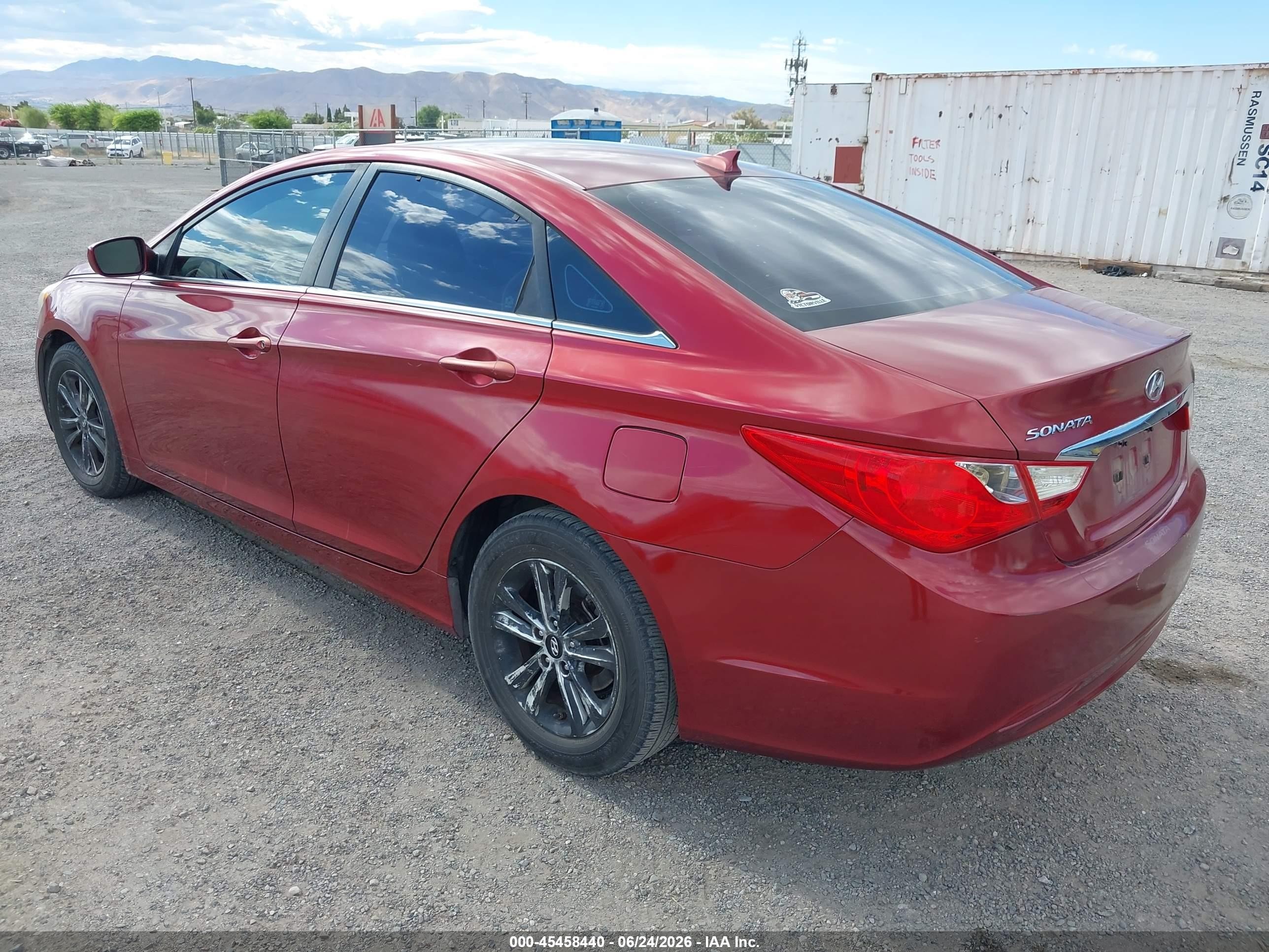 2012 Hyundai Sonata Gls Red vin: 5NPEB4AC4CH368351