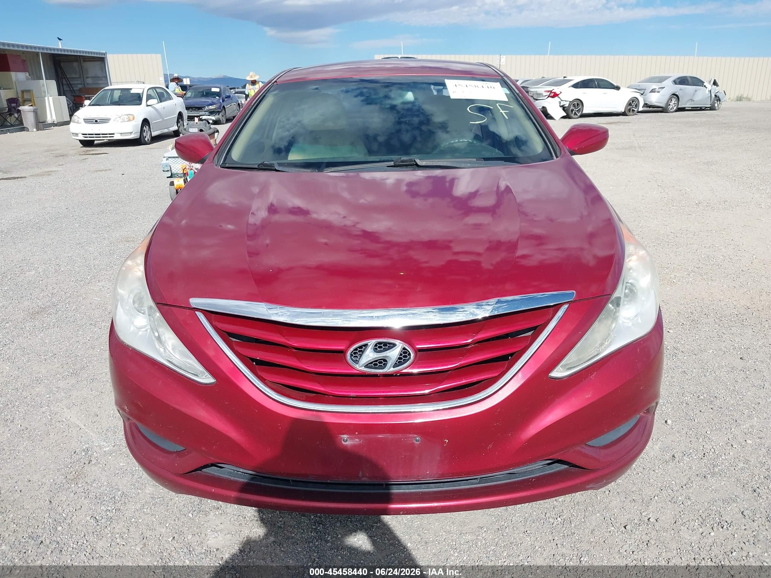 2012 Hyundai Sonata Gls Red vin: 5NPEB4AC4CH368351