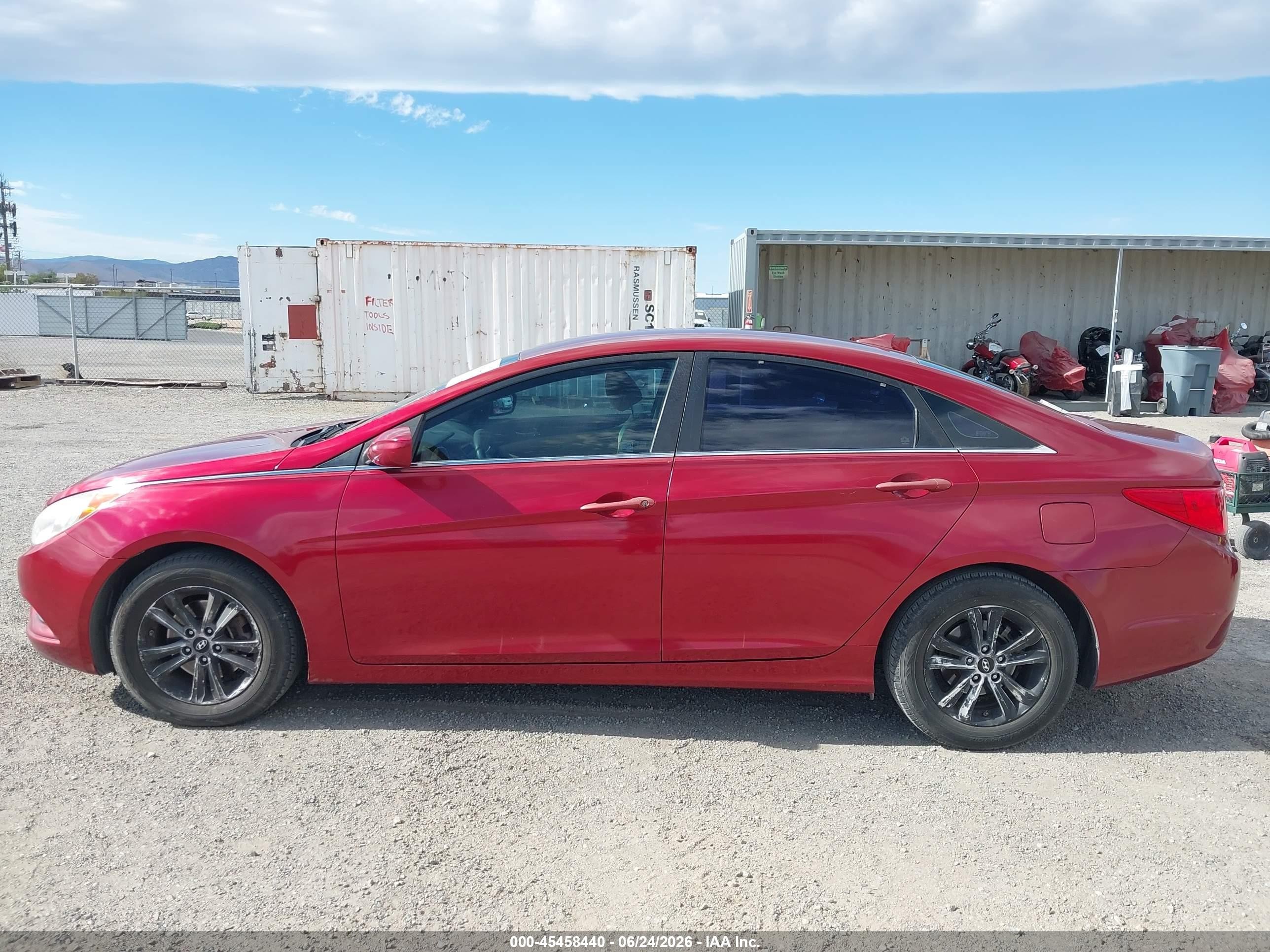 2012 Hyundai Sonata Gls Red vin: 5NPEB4AC4CH368351