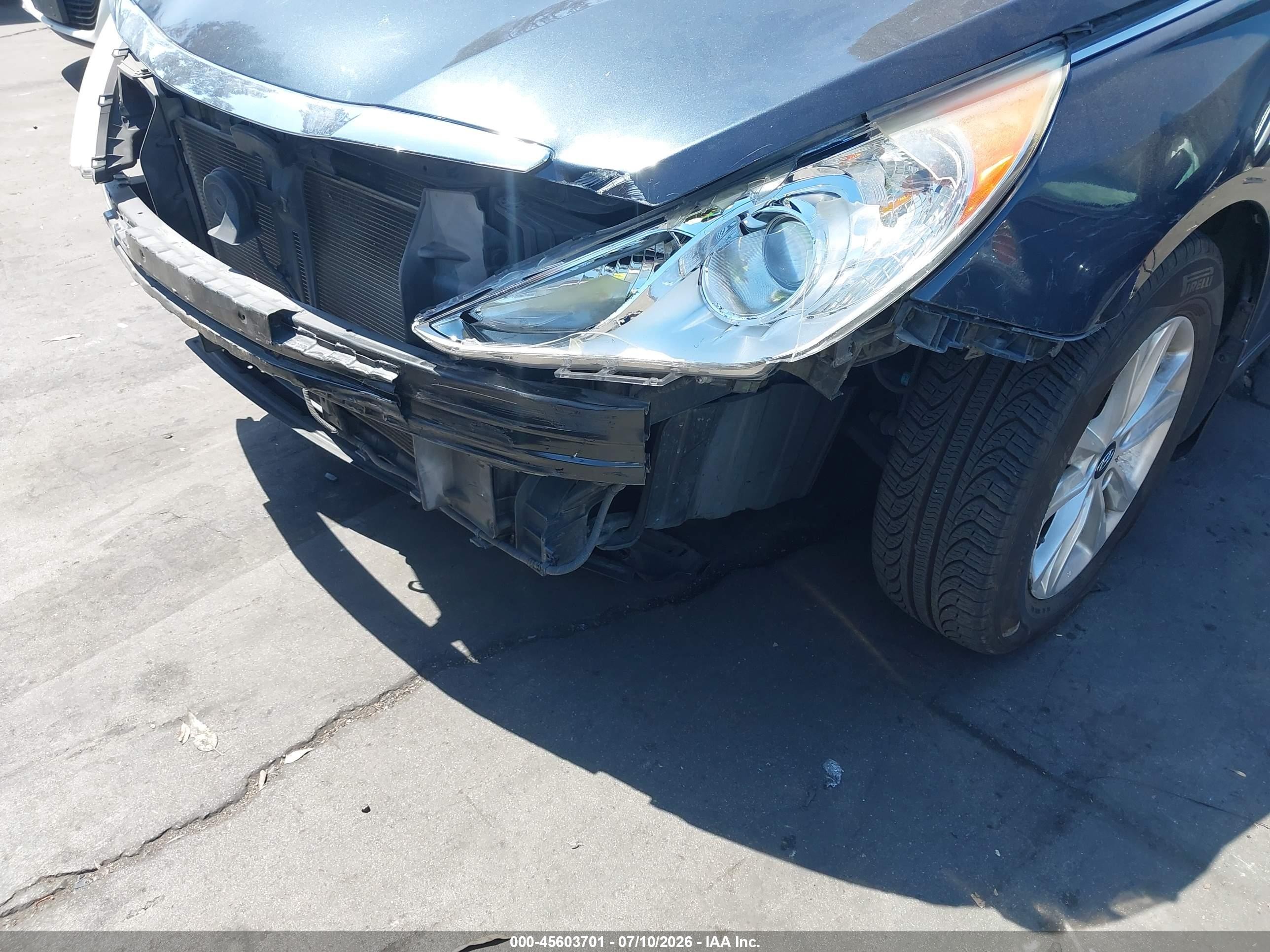 2012 Hyundai Sonata Gls Dark Blue vin: 5NPEB4AC4CH372268