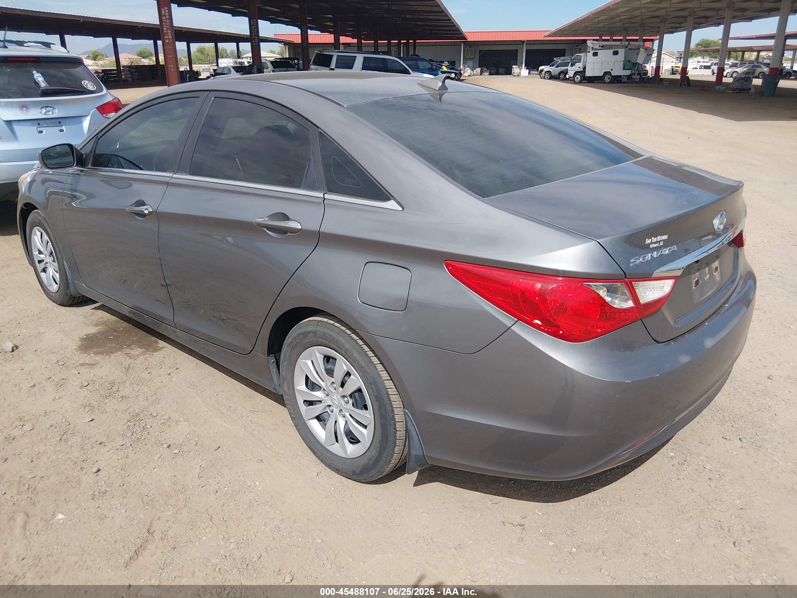 2012 Hyundai Sonata Gls Gray vin: 5NPEB4AC4CH382640