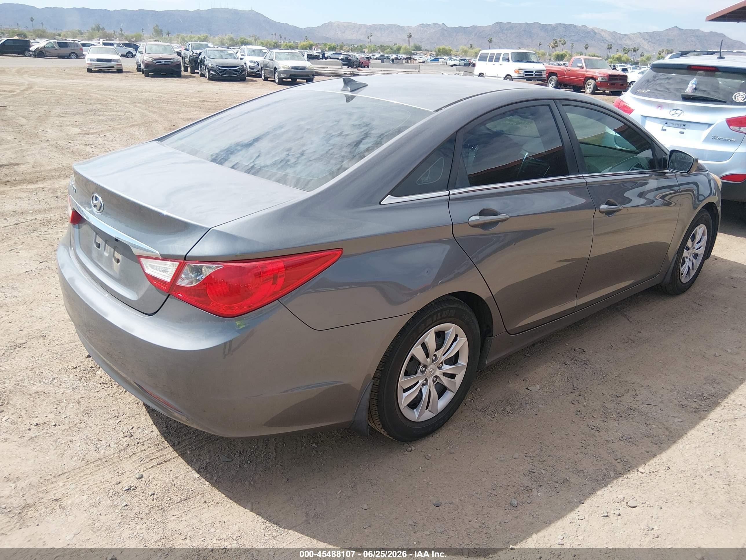 2012 Hyundai Sonata Gls Gray vin: 5NPEB4AC4CH382640