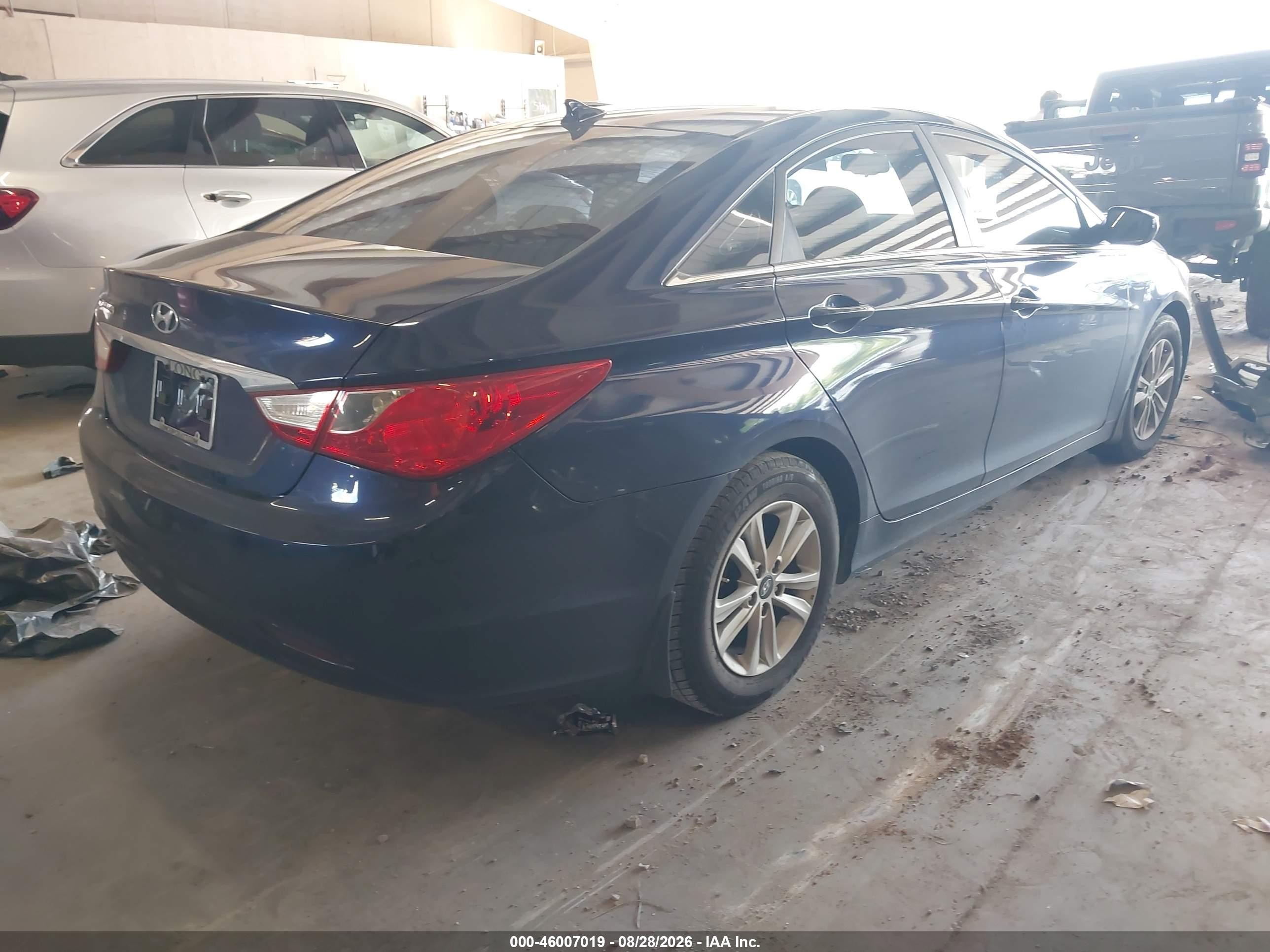 2012 Hyundai Sonata Gls Blue vin: 5NPEB4AC4CH399468