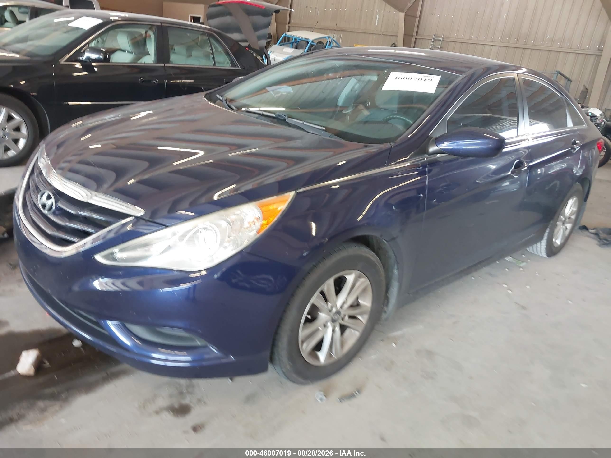 2012 Hyundai Sonata Gls Blue vin: 5NPEB4AC4CH399468