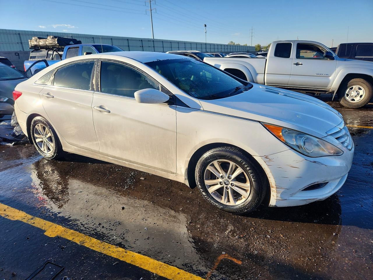 2012 Hyundai Sonata Gls White vin: 5NPEB4AC4CH402854