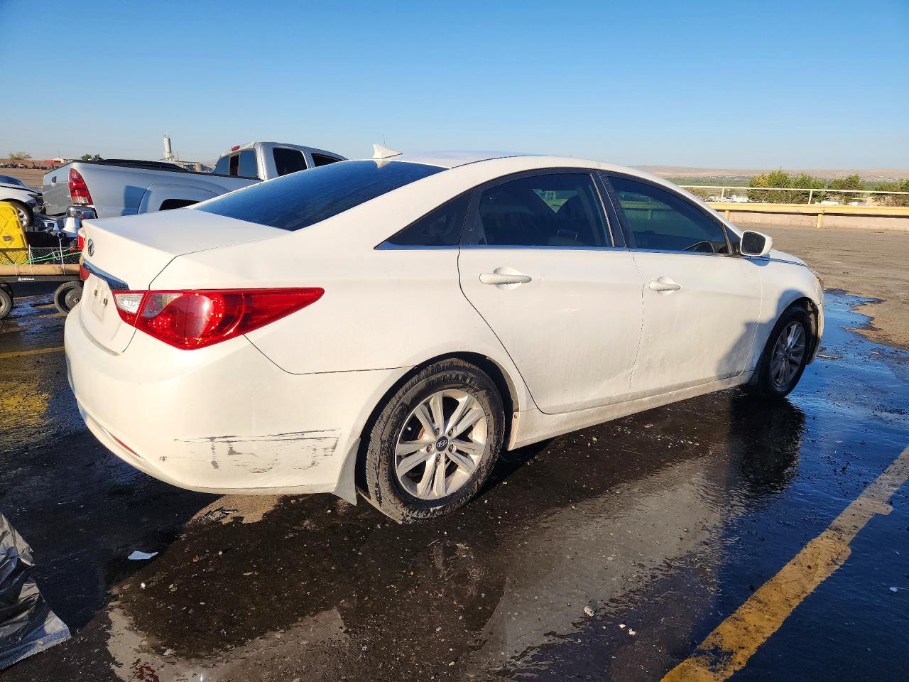 2012 Hyundai Sonata Gls White vin: 5NPEB4AC4CH402854