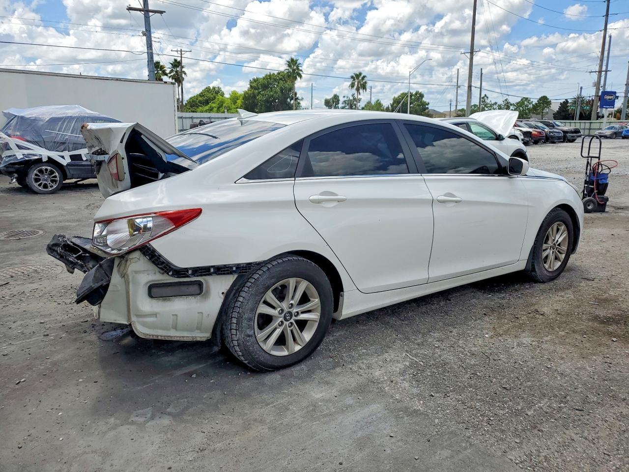 2012 Hyundai Sonata Gls White vin: 5NPEB4AC4CH410386