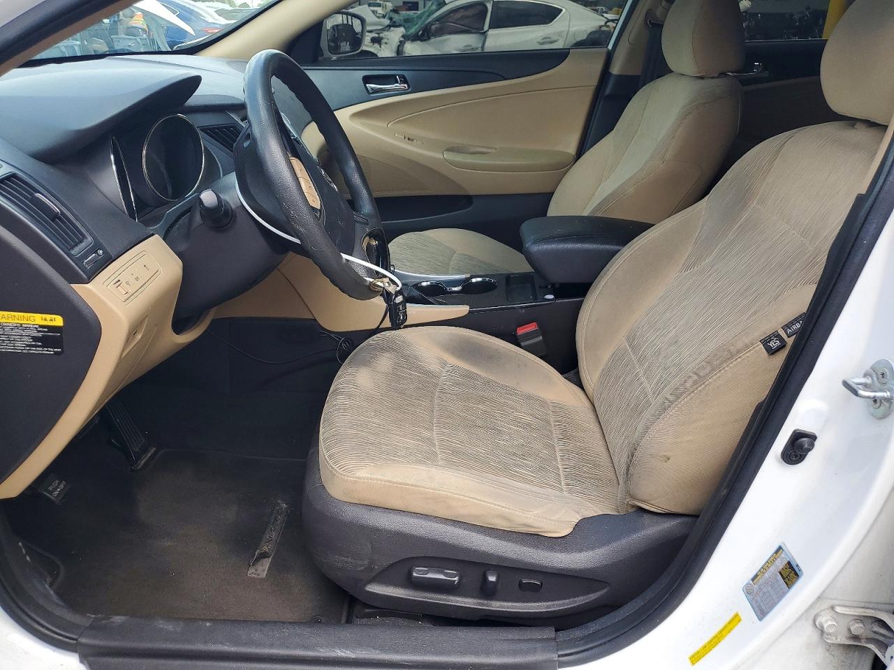 2012 Hyundai Sonata Gls White vin: 5NPEB4AC4CH410386