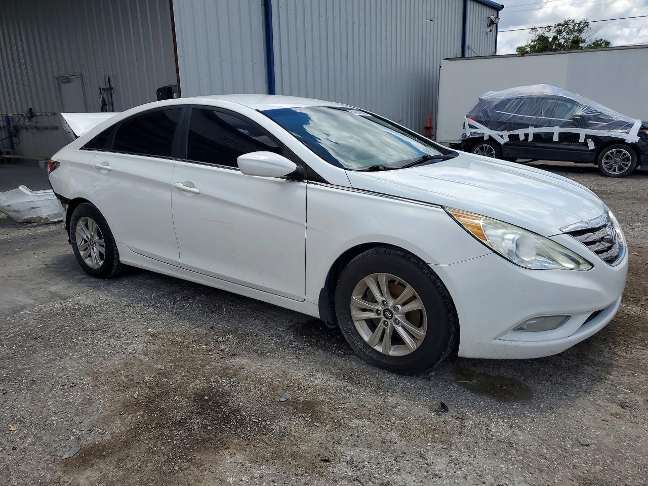 2012 Hyundai Sonata Gls White vin: 5NPEB4AC4CH410386