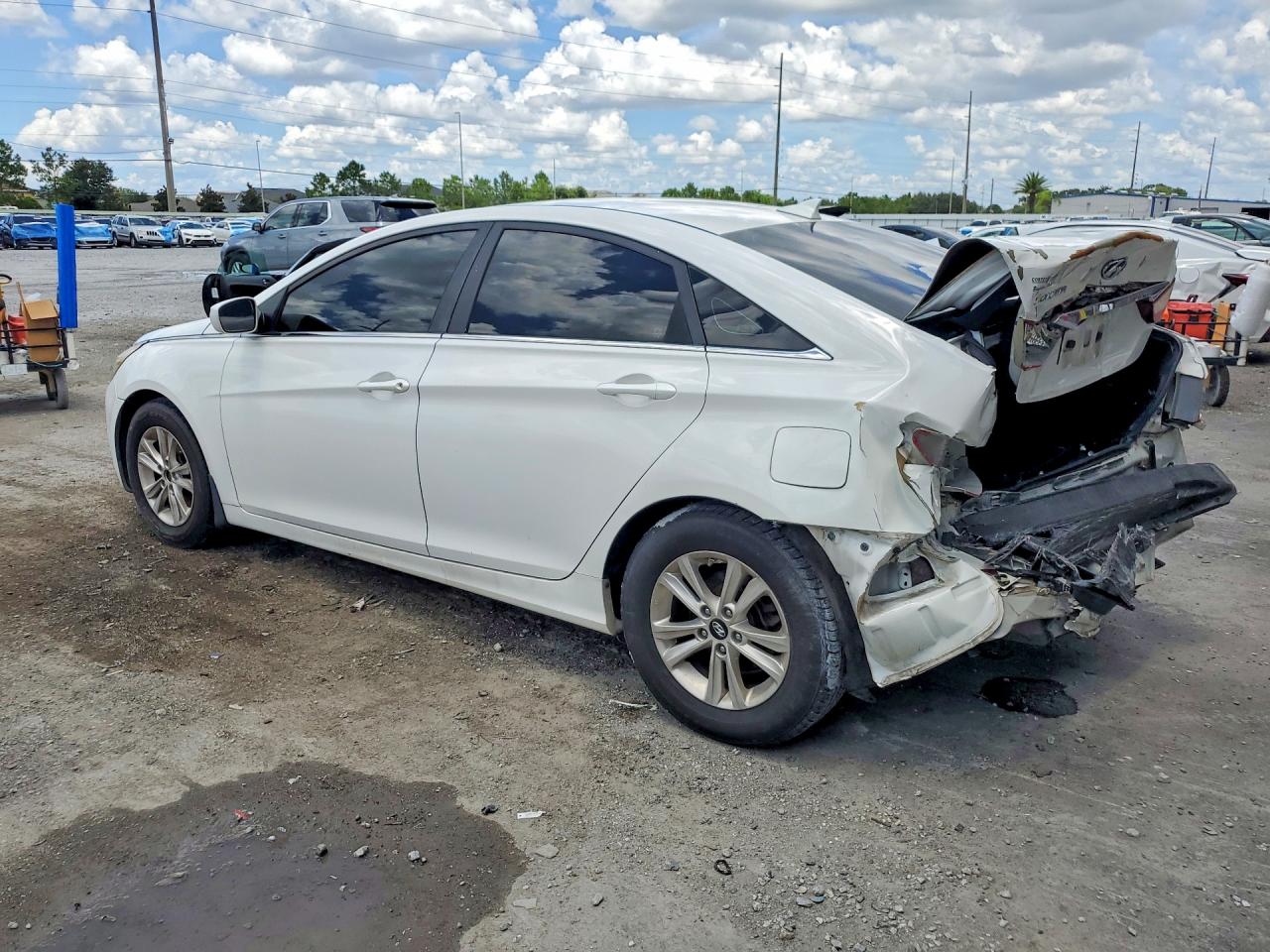 2012 Hyundai Sonata Gls White vin: 5NPEB4AC4CH410386