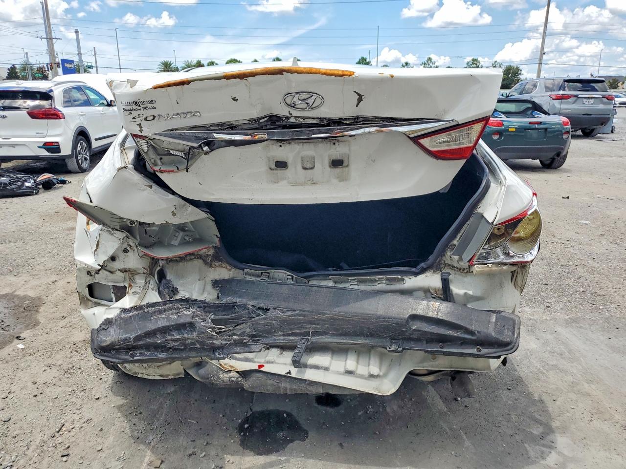 2012 Hyundai Sonata Gls White vin: 5NPEB4AC4CH410386