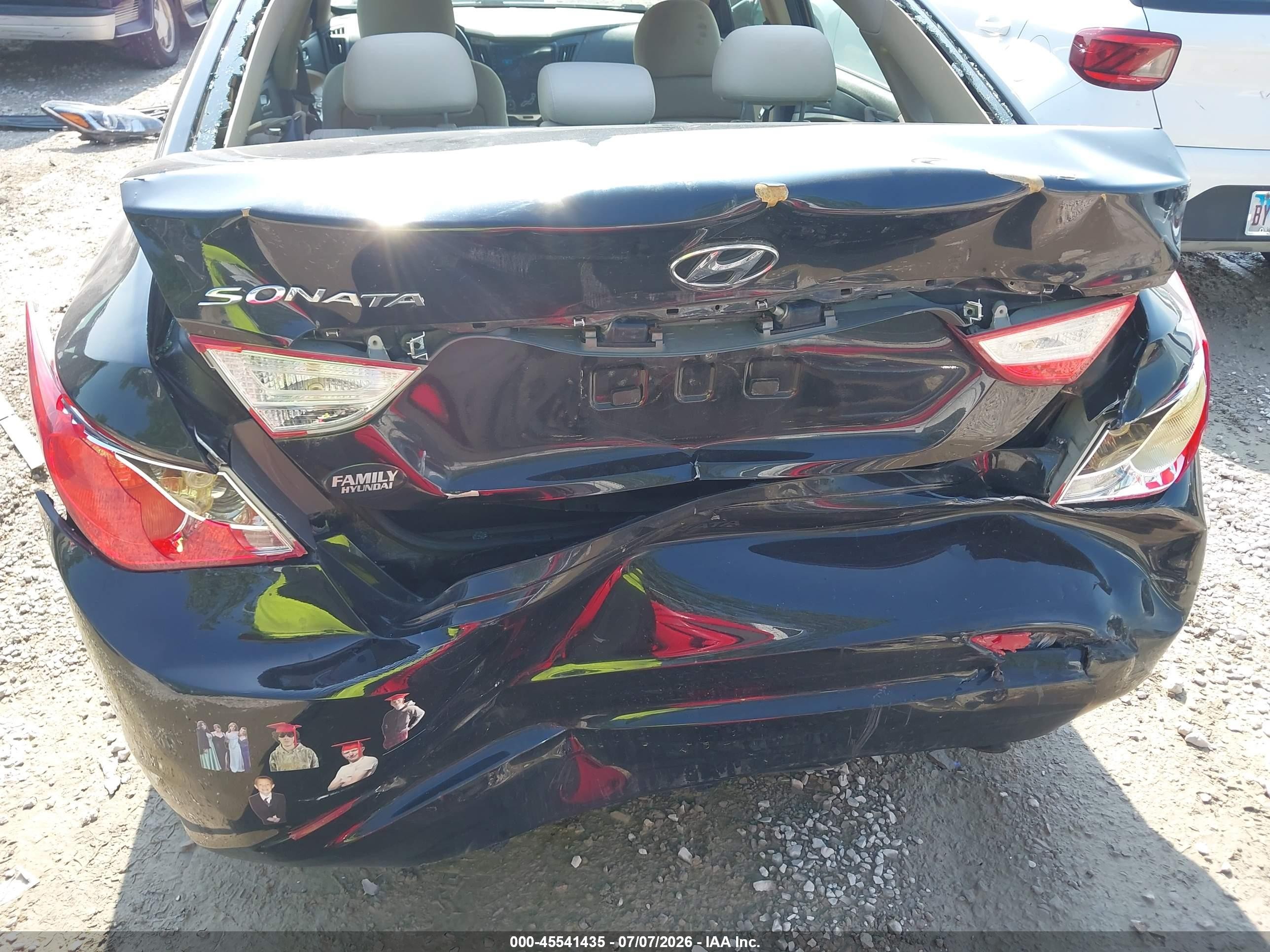 2012 Hyundai Sonata Gls Black vin: 5NPEB4AC4CH421307