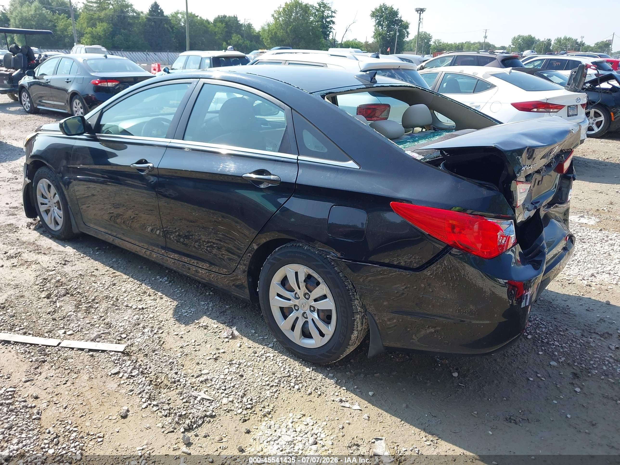 2012 Hyundai Sonata Gls Black vin: 5NPEB4AC4CH421307